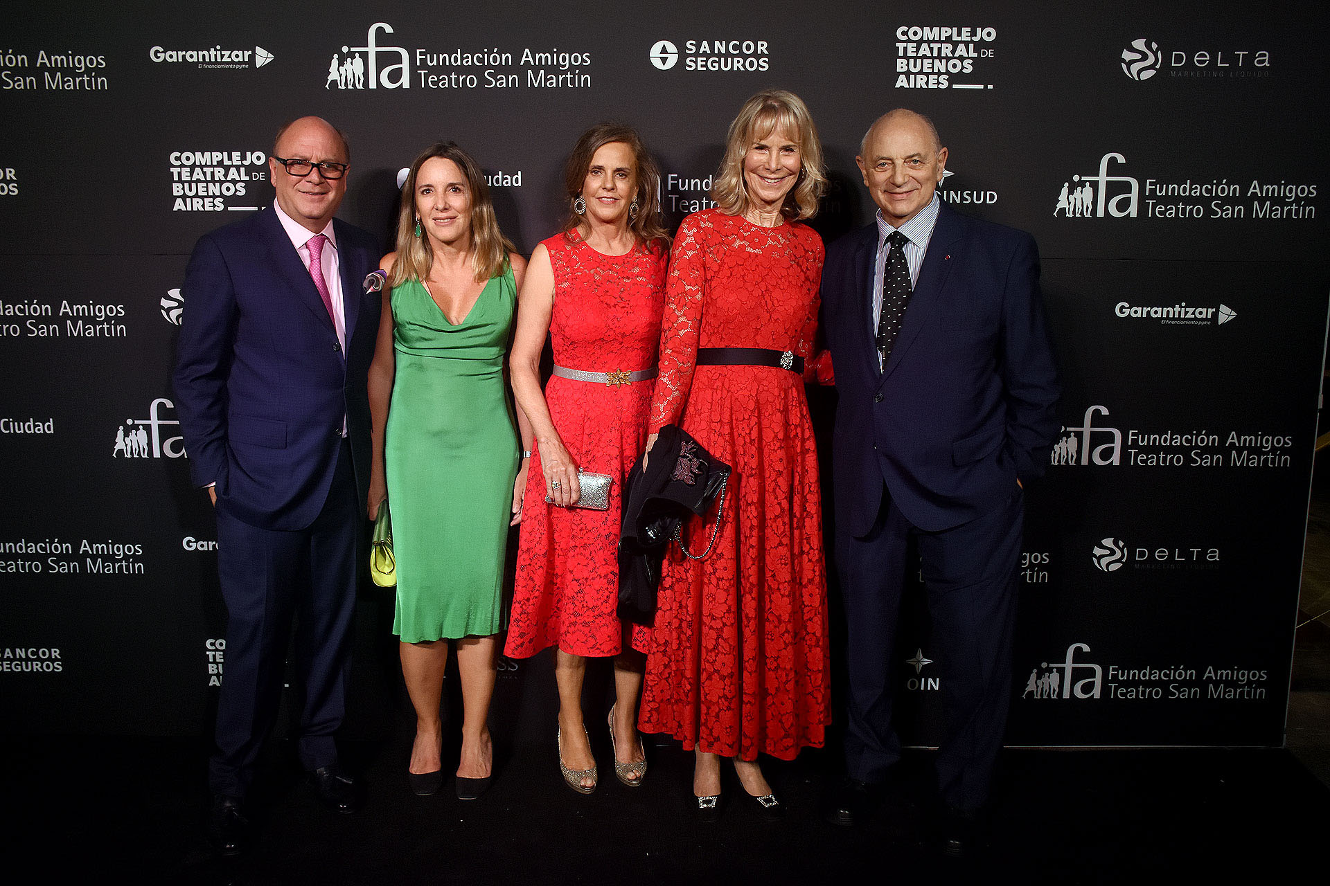 Martín Cabrales, Verónica Zoani de Nutting, Silvia Saravia de Neuss, Pompi Chopitea y Mauricio Wainrot