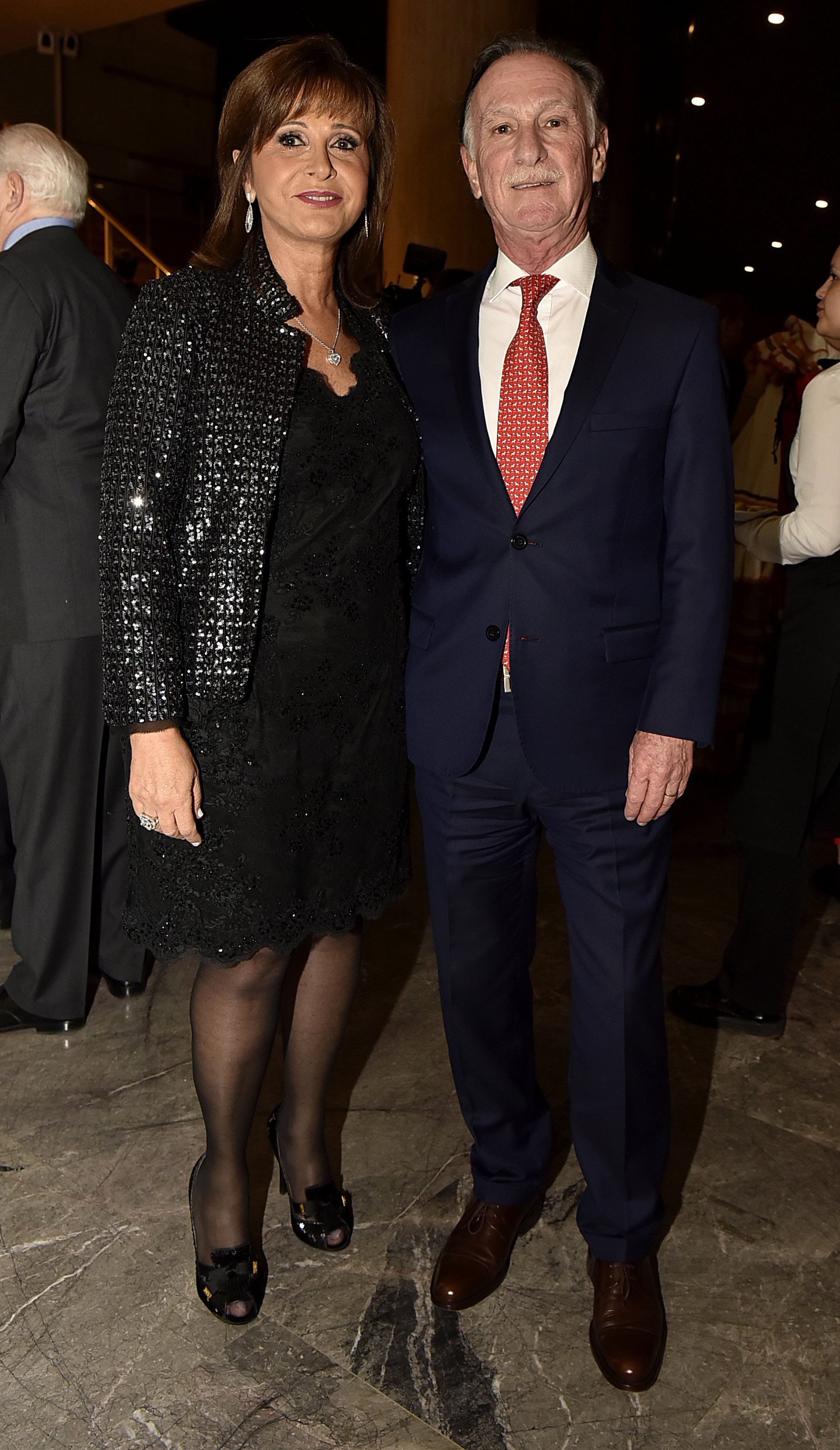 El presidente de la Cámara Argentina de la Construcción, Gustavo Weiss, y su mujer Myriam Levy