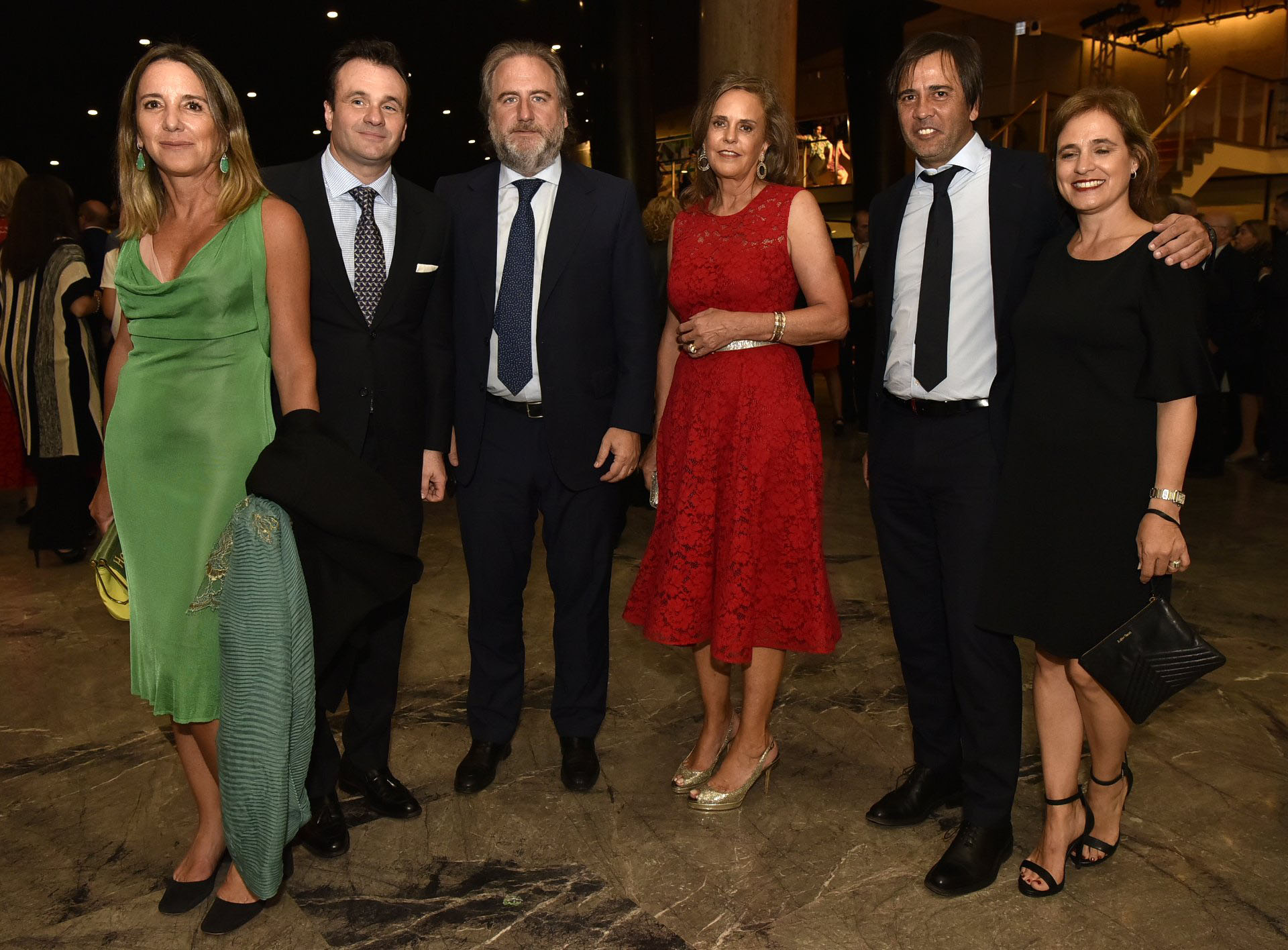 Verónica Zoani de Nutting, Juan Pablo Maglier, Tato Lanusse, Silvia Saravia de Neuss, Santiago Pando y Silvina Pueyrredon