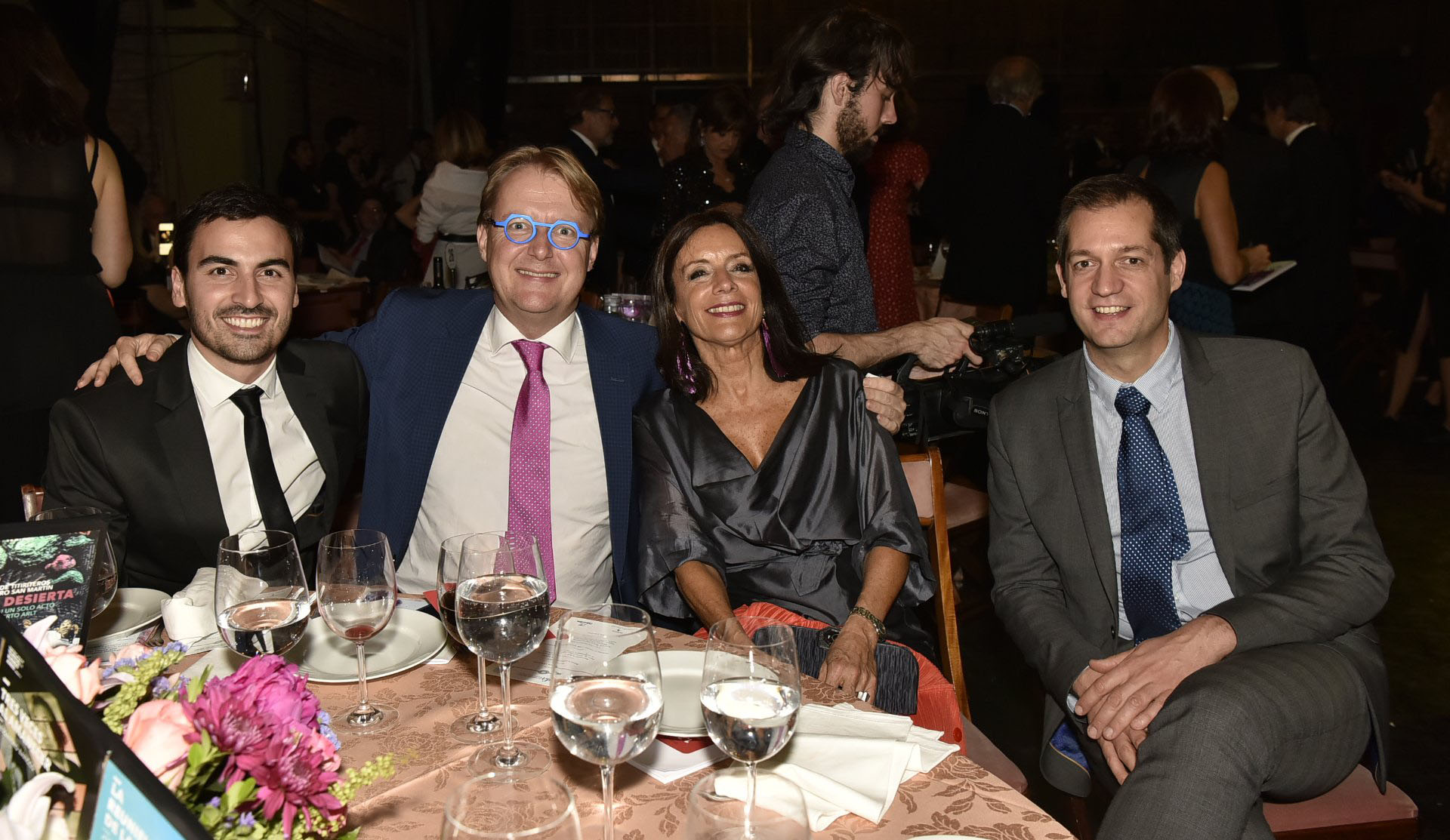 Martín Francos (Corporación América); Clément Michel, CEO Keolis Americas; Carolina Barros (Corporación América) y Tony Dufays (Keolis Argentina)