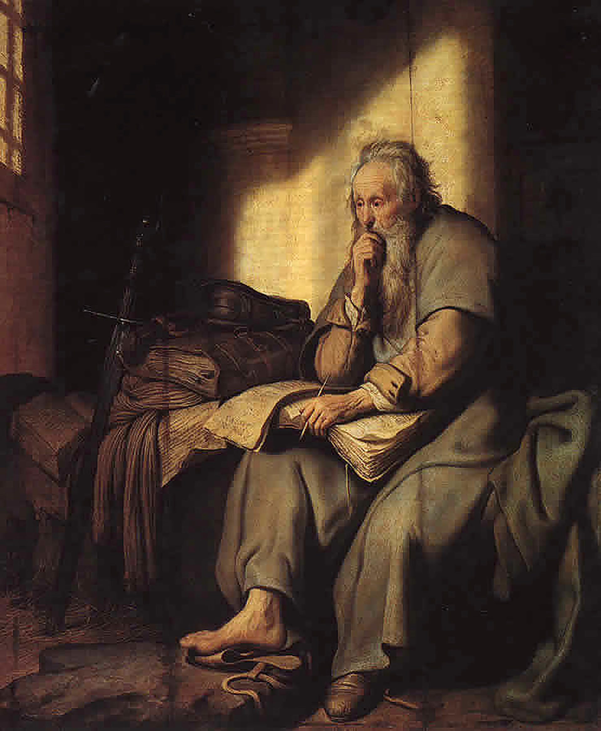 “San Pablo en la cárcel” de Rembrandt Harmenszoon van Rijn