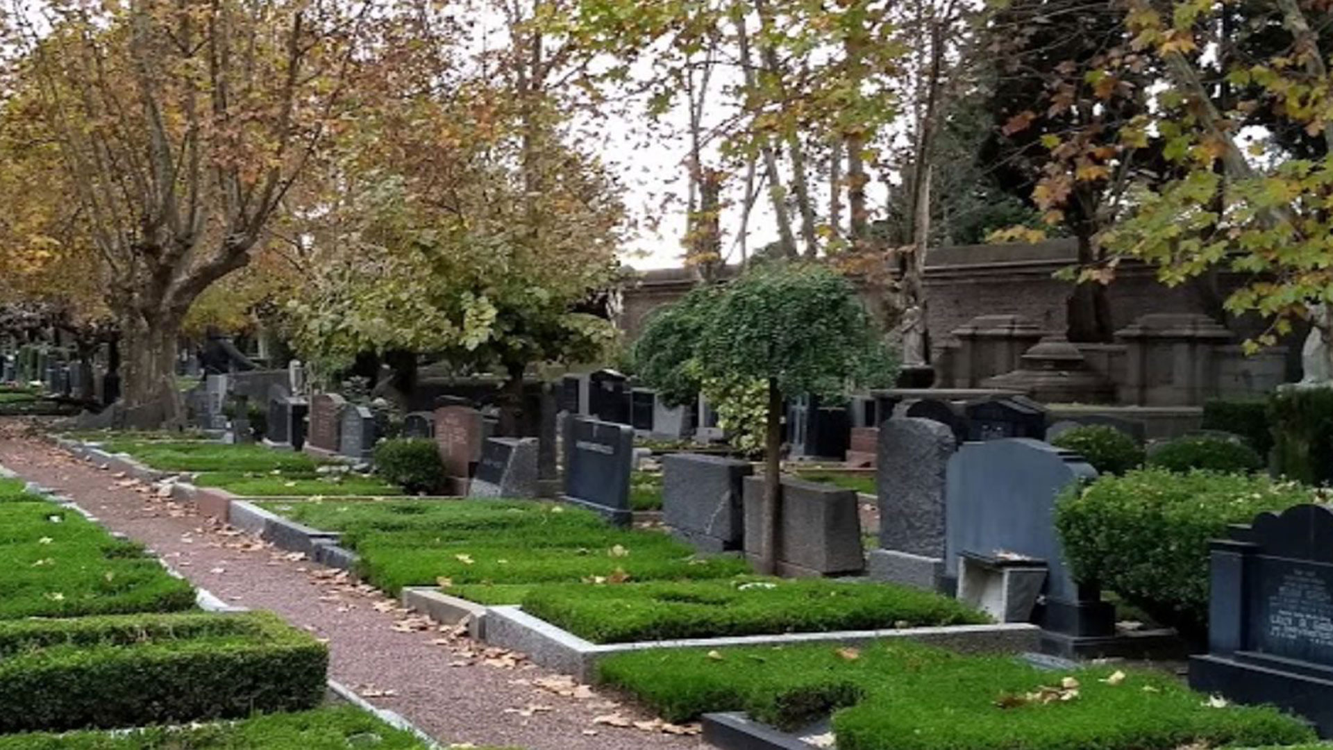 El sector alemán en el Cementerio de la Chacarita