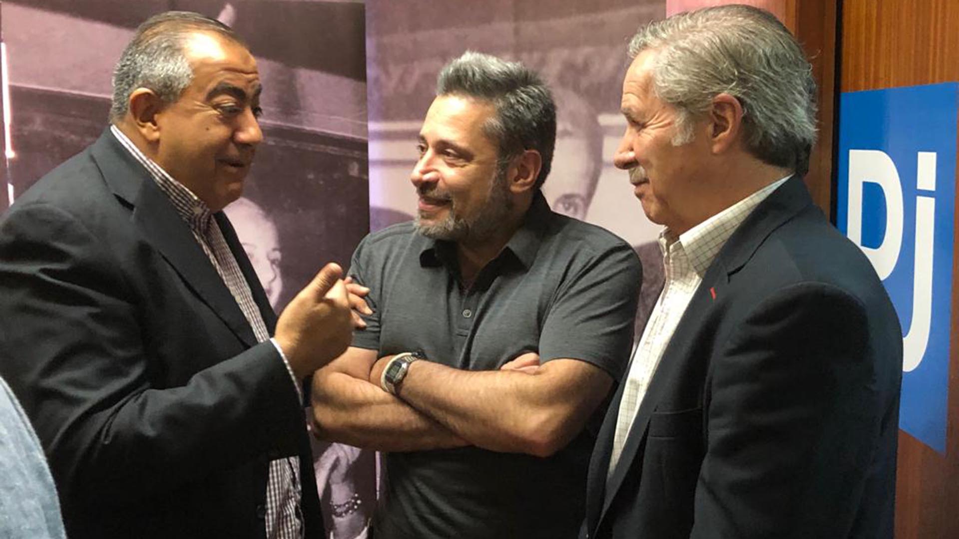 Felipe Solá, Víctor Santa María y Hector Daer
