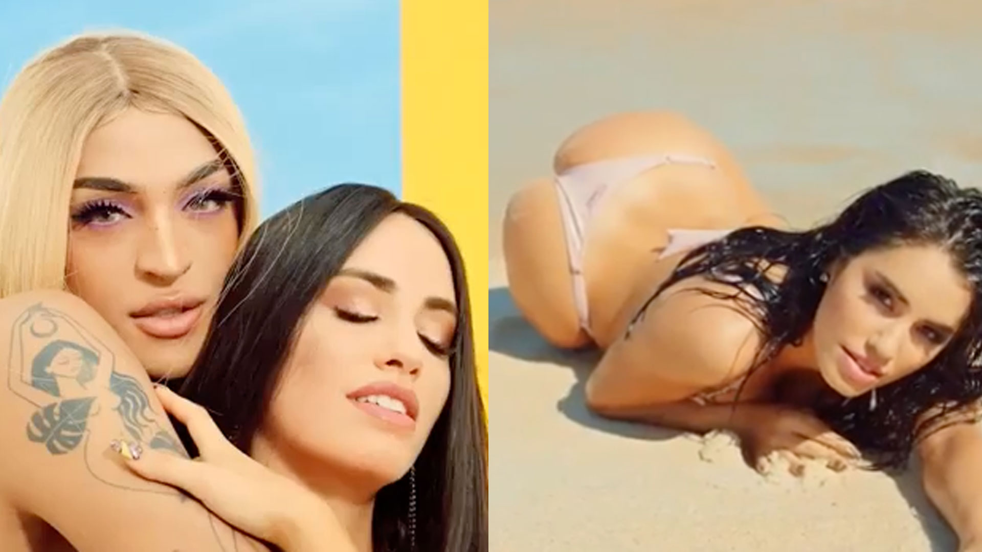 Lali Espósito calentó las redes en el adelanto del videoclip ‘Caliente’, junto a la drag queen brasileña Pabllo Vittar.
