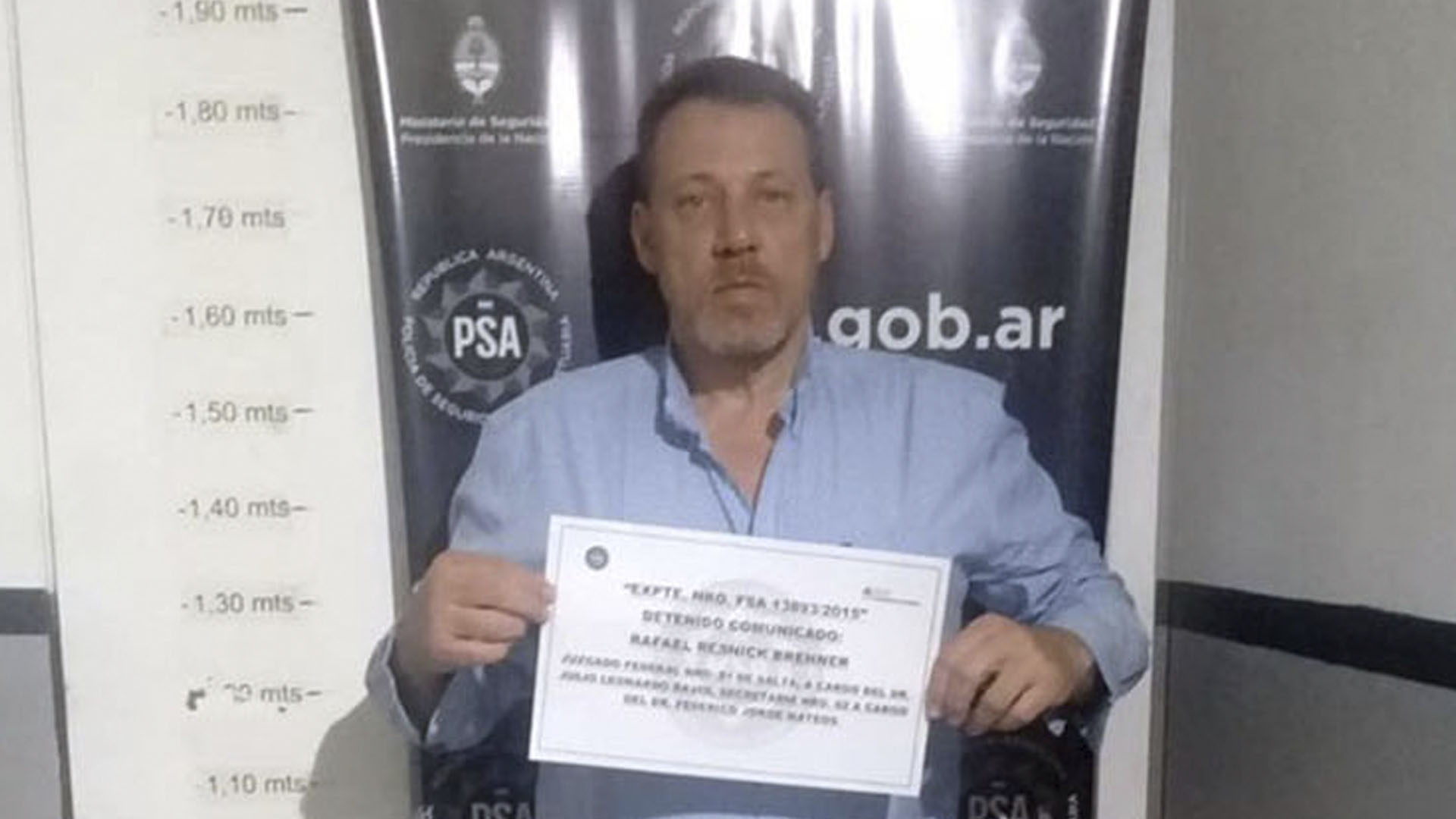 Resnick Brenner tras ser detenido