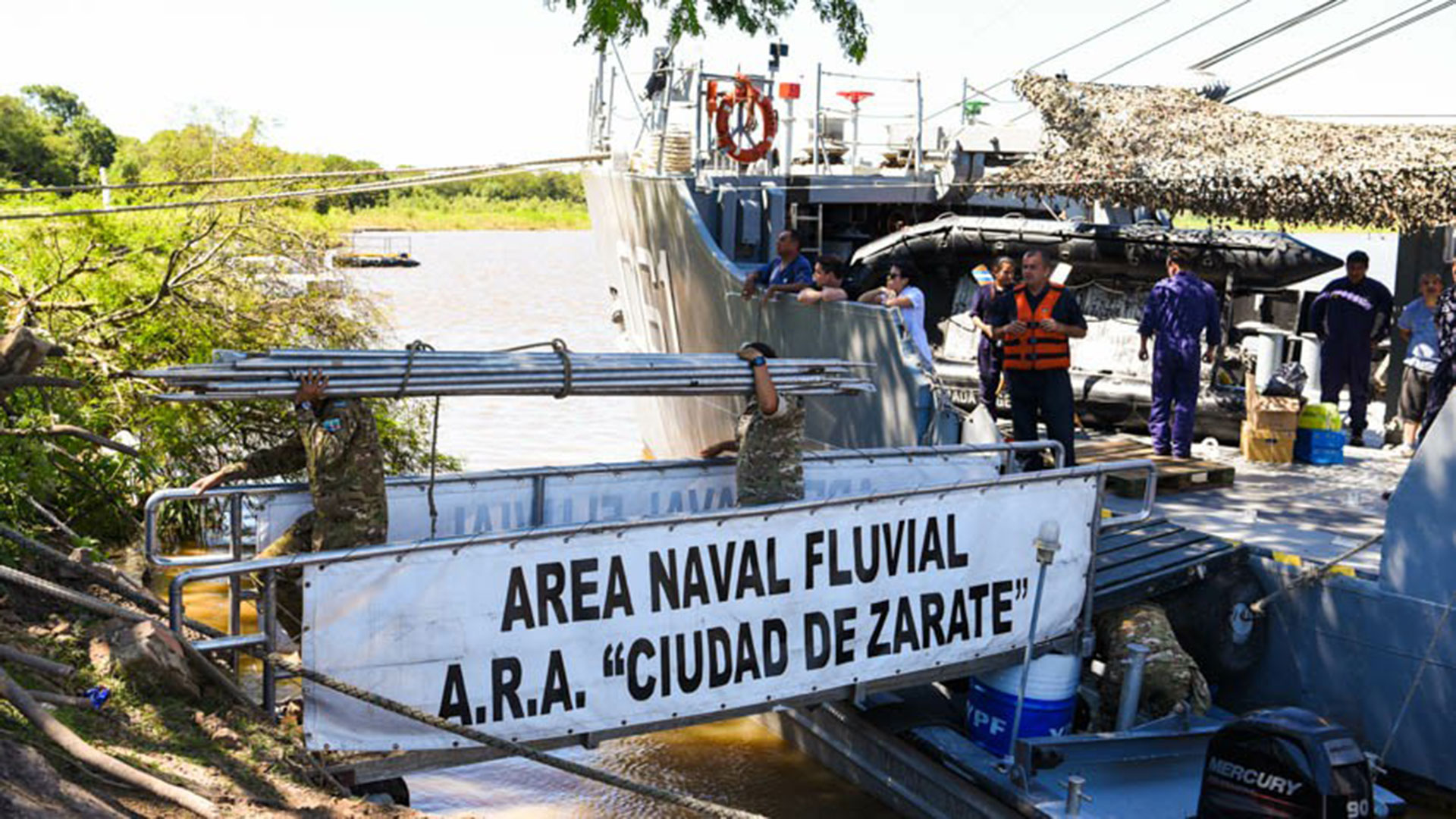 Los buques partirán desde Zárate hacia las provincias del noroeste del país