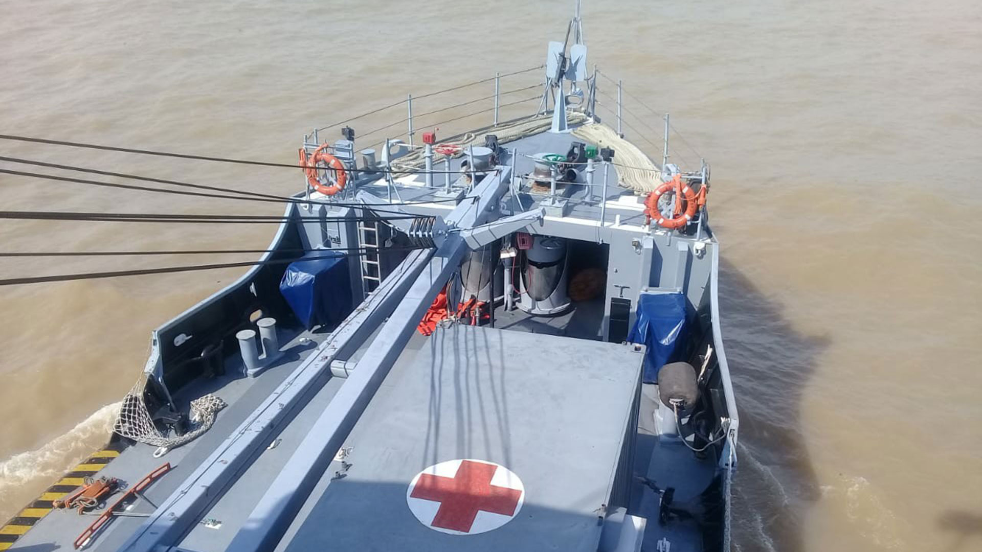 Los buques llevarán asistencia sanitaria a Corrientes, Chaco y Formosa