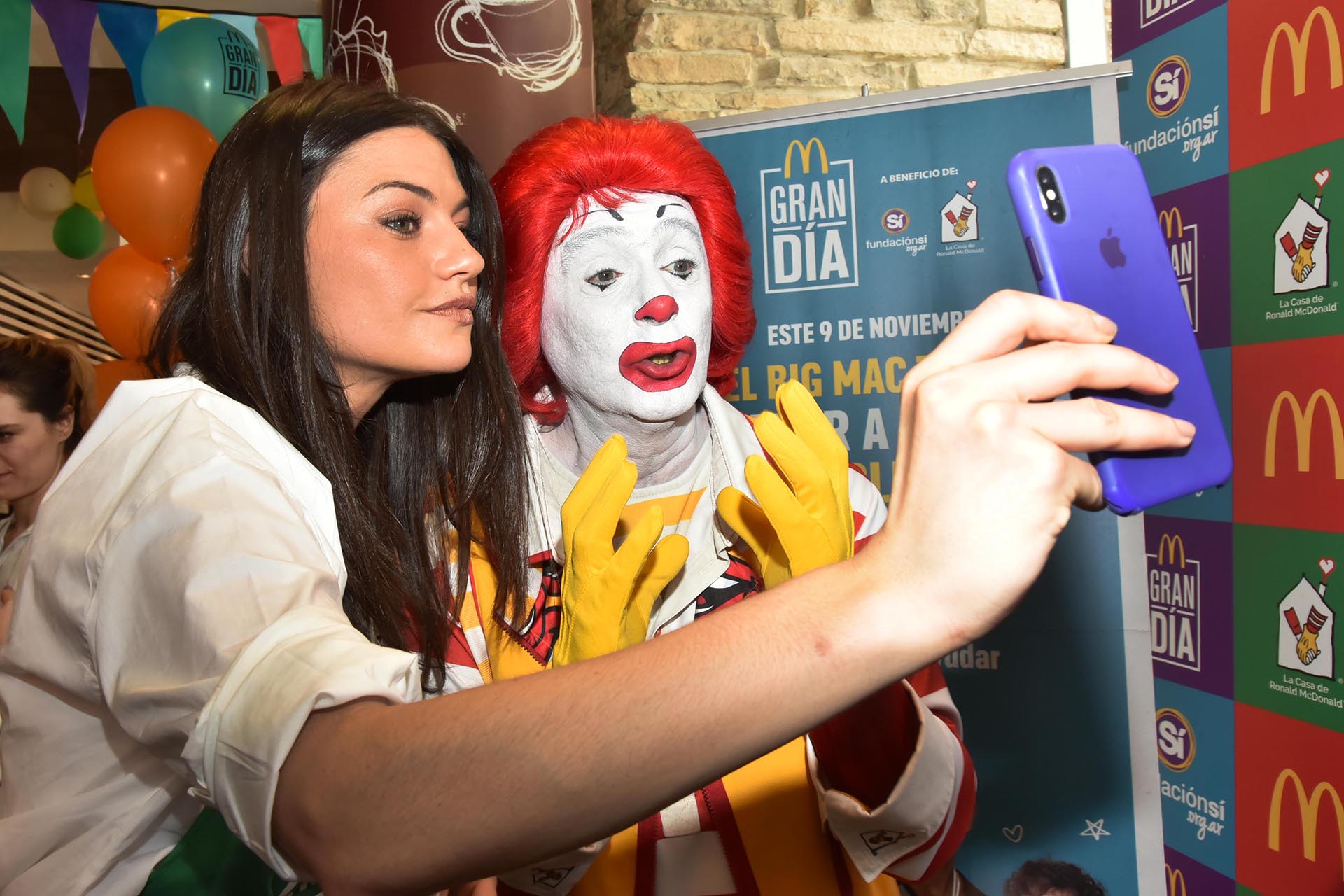Muchos famosos se acercaron a celebrar el Gran Día de Mc Donald’s