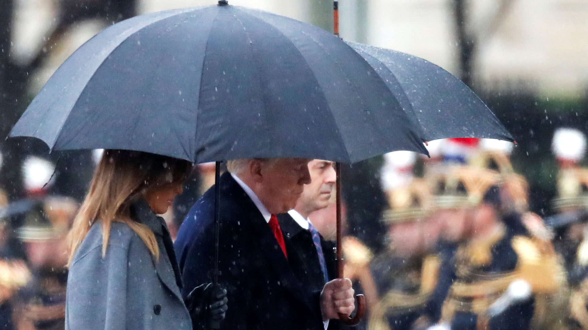 El presidente de Estados Unidos, Donald Trump, junto a su esposa Melania (Reuters)