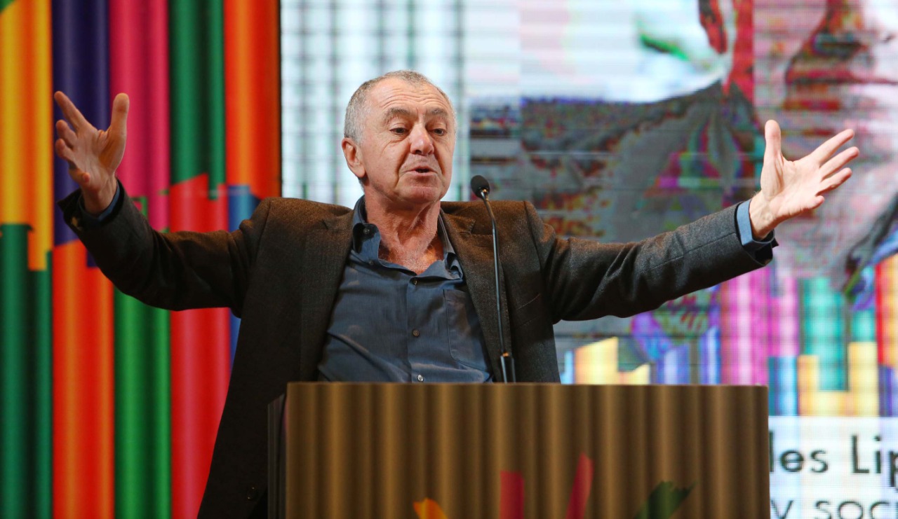 Gilles Lipovetsky el año pasado en Puerto de Ideas (Chile)