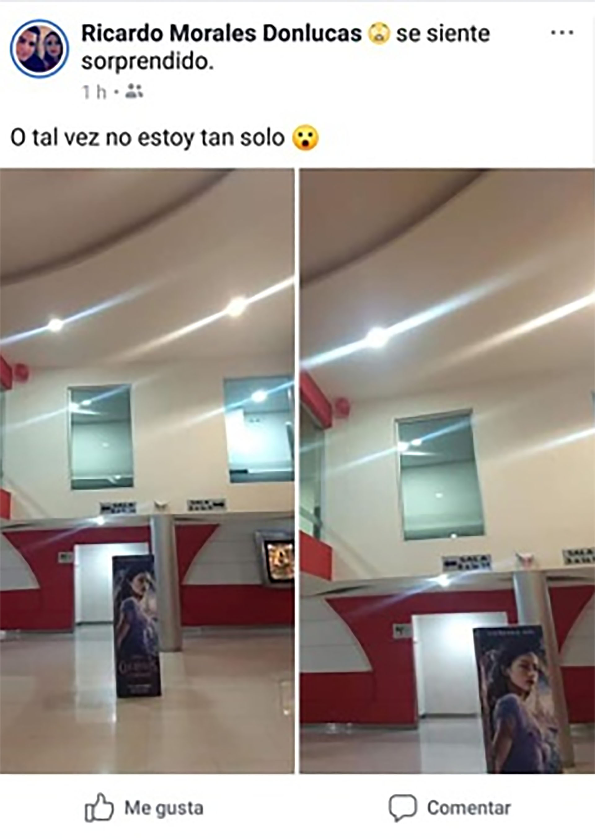 Encontró compañía en los afiches de una actriz