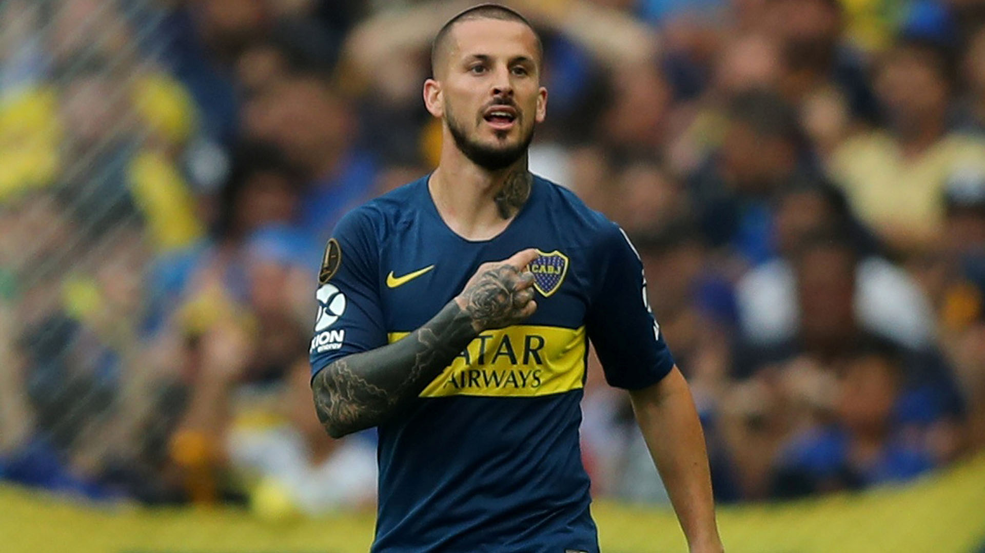 Benedetto festeja su gol