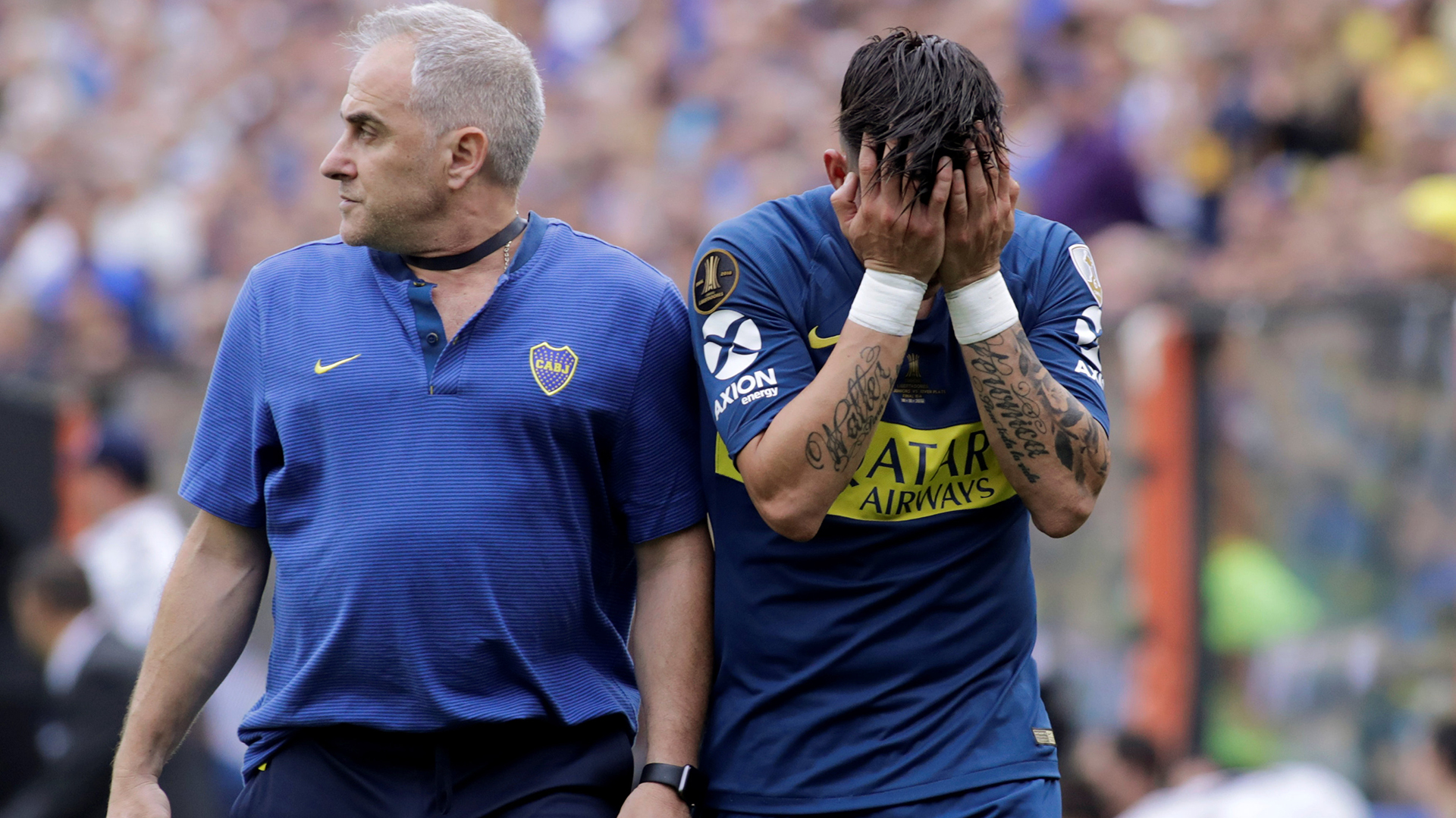 La bronca de Pavón por la lesión