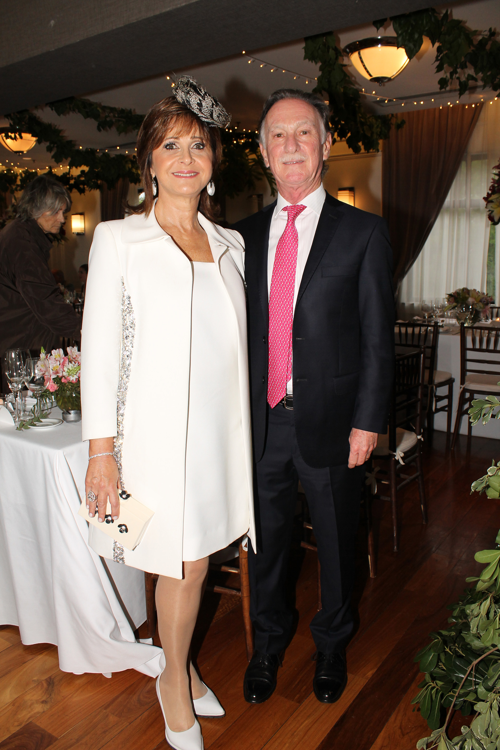 Gustavo Weiss, presidente de la Cámara de la Construcción, y su mujer Myrian Levy