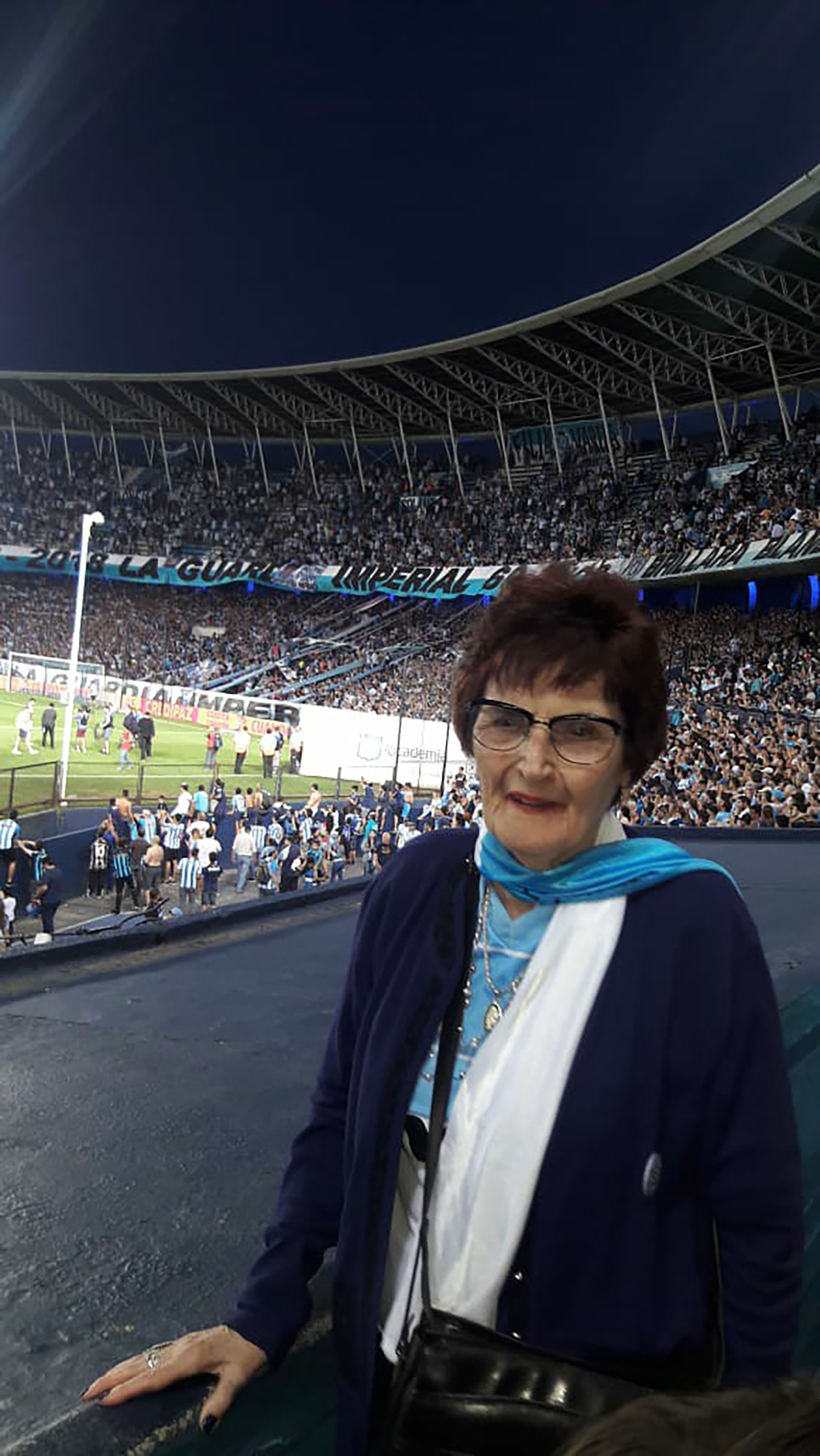 Tuvo que esperar 89 años para observar un partido de su equipo en la cancha (Mauricio Blanc)