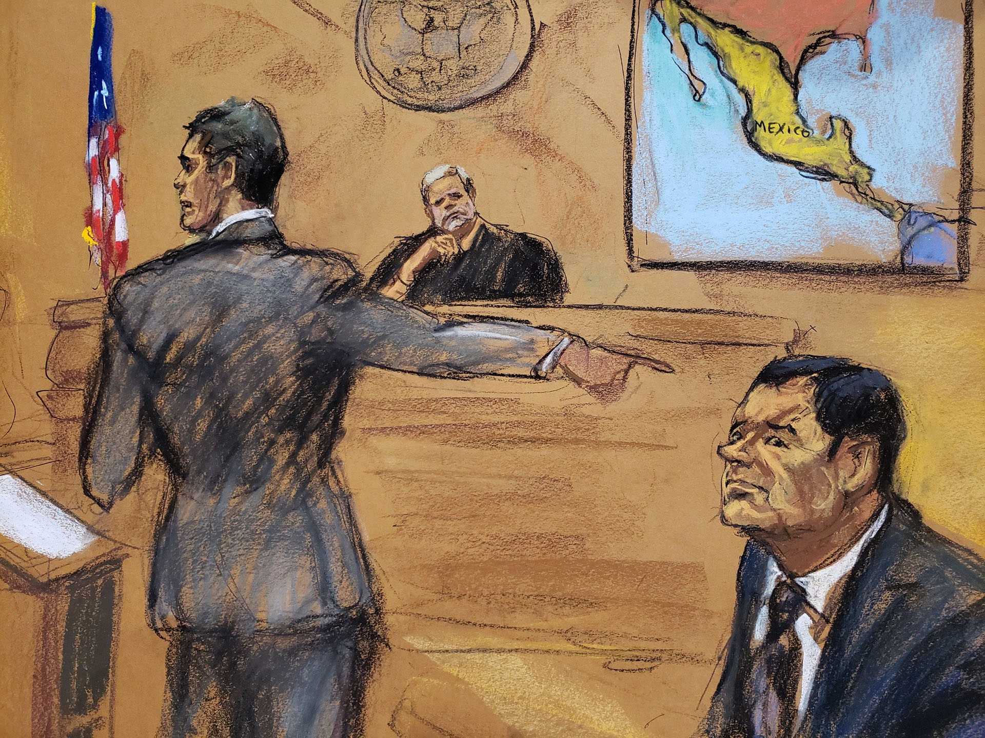El estrés postraumático es un peligro que amenaza a los jurados del Chapo Guzmán. (EFE)