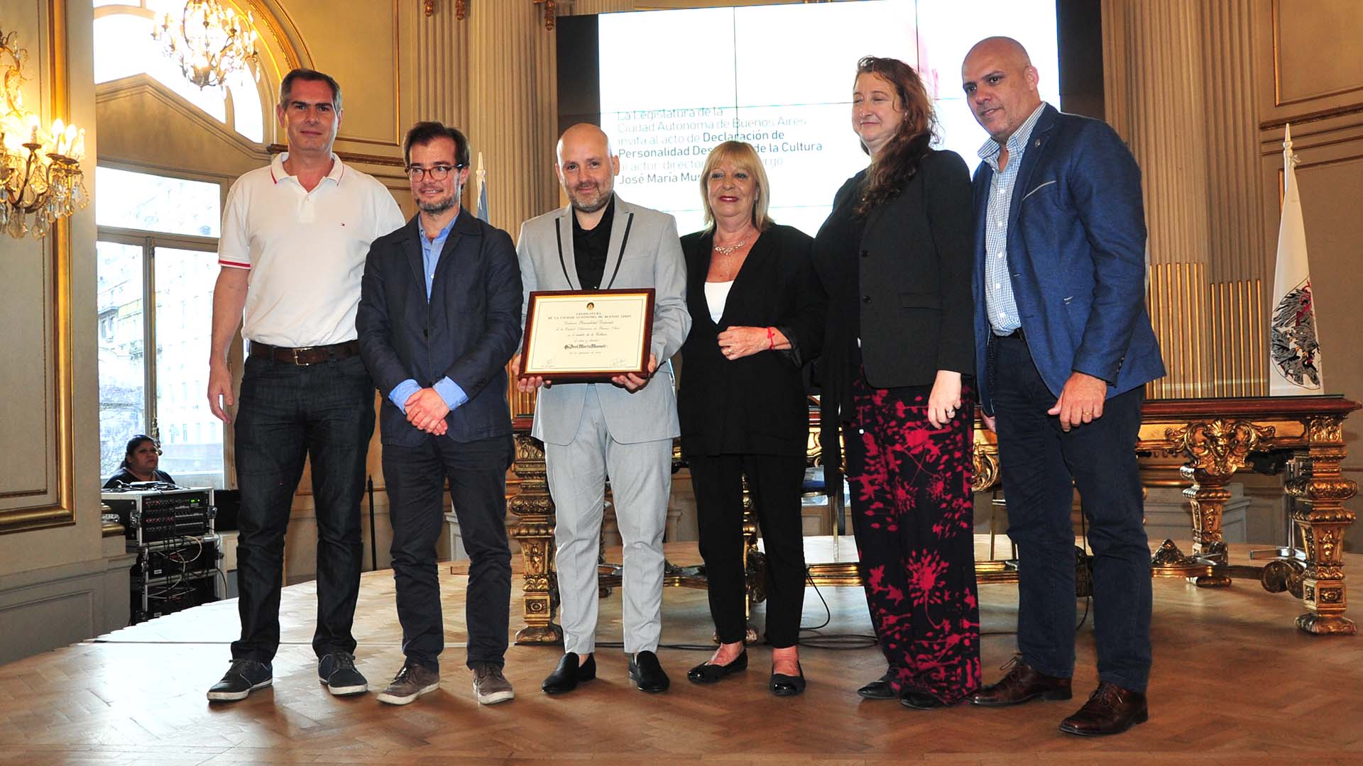 Estuvieron presentes la legisladora Silvia Gottero, el ministro de Cultura Enrique Avogadro y los diputados Santiago Roberto, Claudio Heredia y María Rosa Muiños