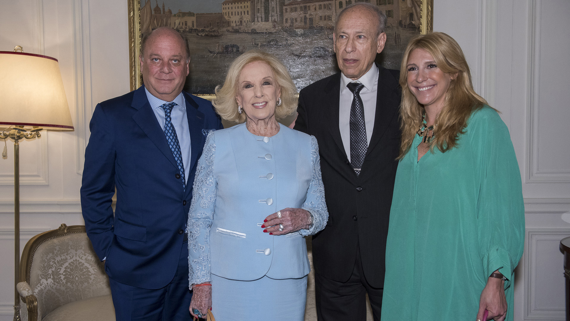 Martín Cabrales, Mirtha Legrand, Luis Ovsejevich  y Amalia Amoedo