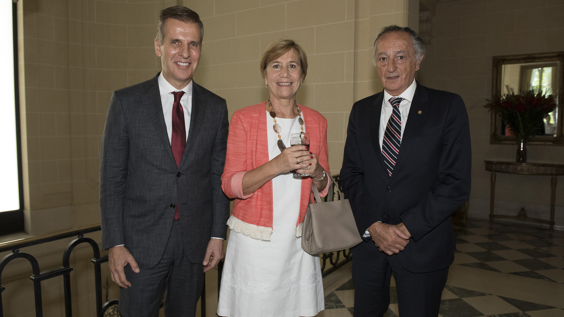 Martín Redrado, María José Sarmiento y Miguel Acevedo