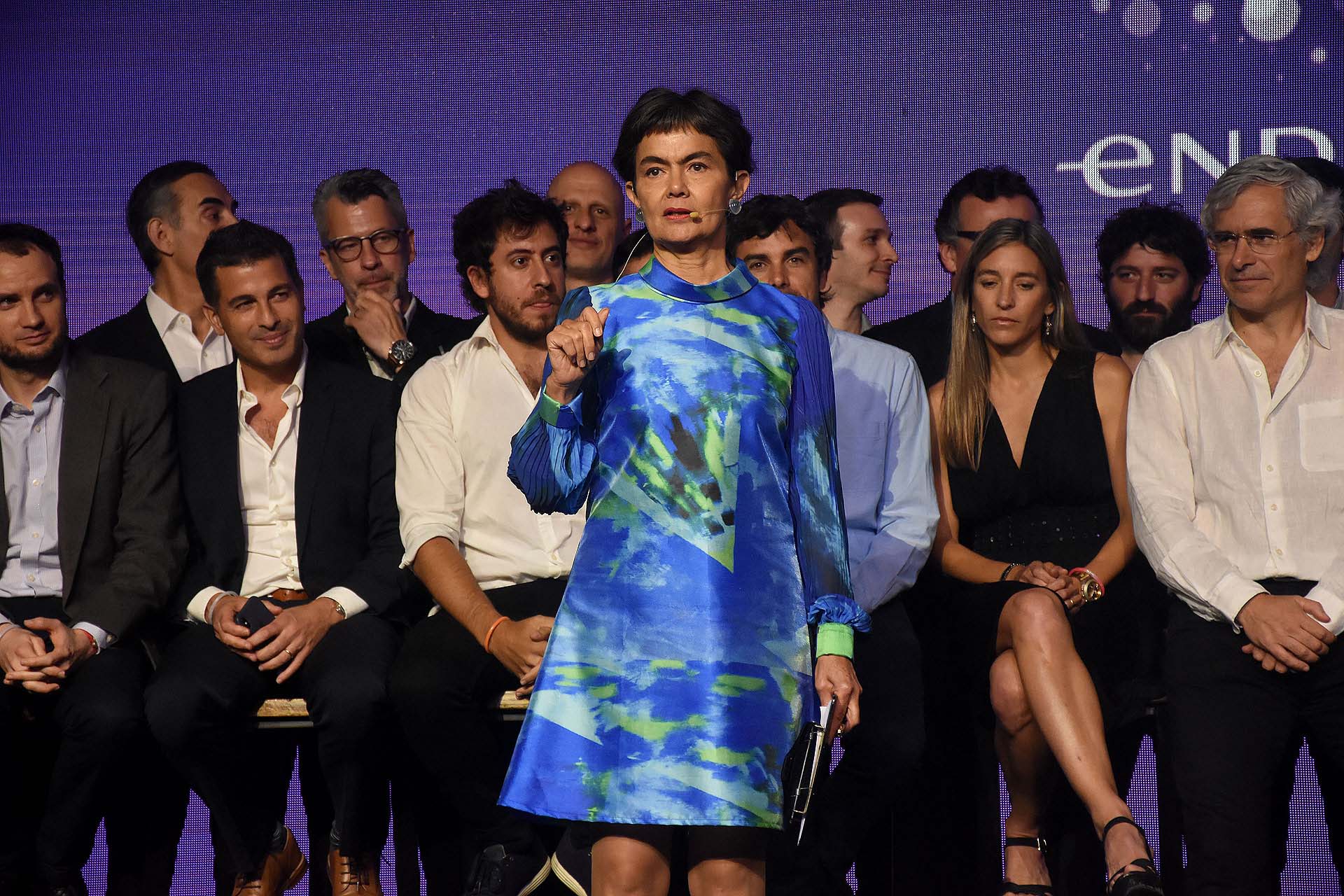 María Eugenia Estenssoro ofició de conductora y presentó algunos de los emprendedores más importantes del país