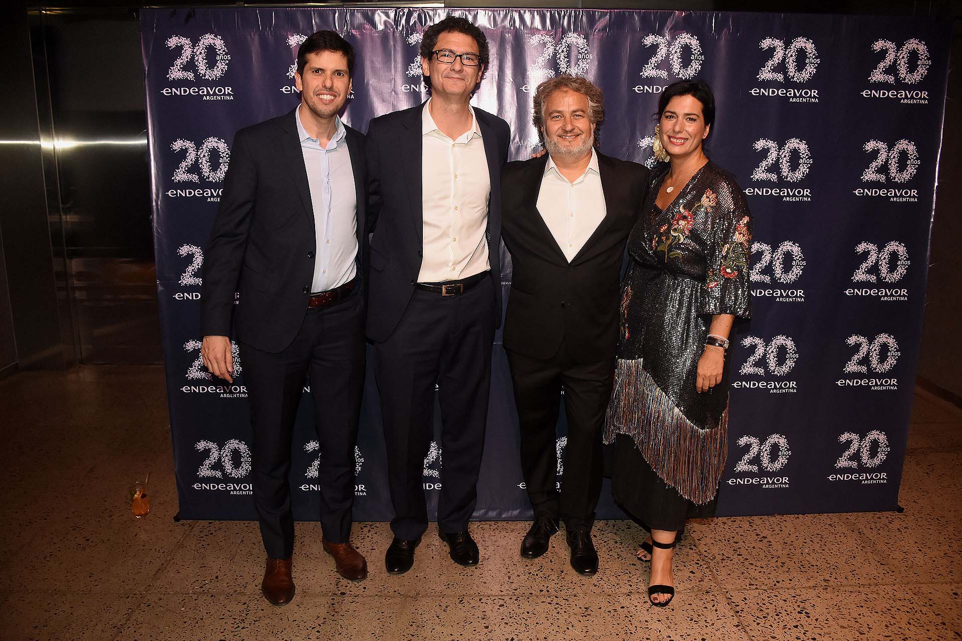 Martin Castelli presidente de BSG, Mariano Mayer, secretario de Emprendedores y de la Pequeña y Mediana Empresa de la Nación, Guibert Englebienne, presidente de Endeavor Argentina e Inés Berton, co fundadora y CEO de Tealosophy