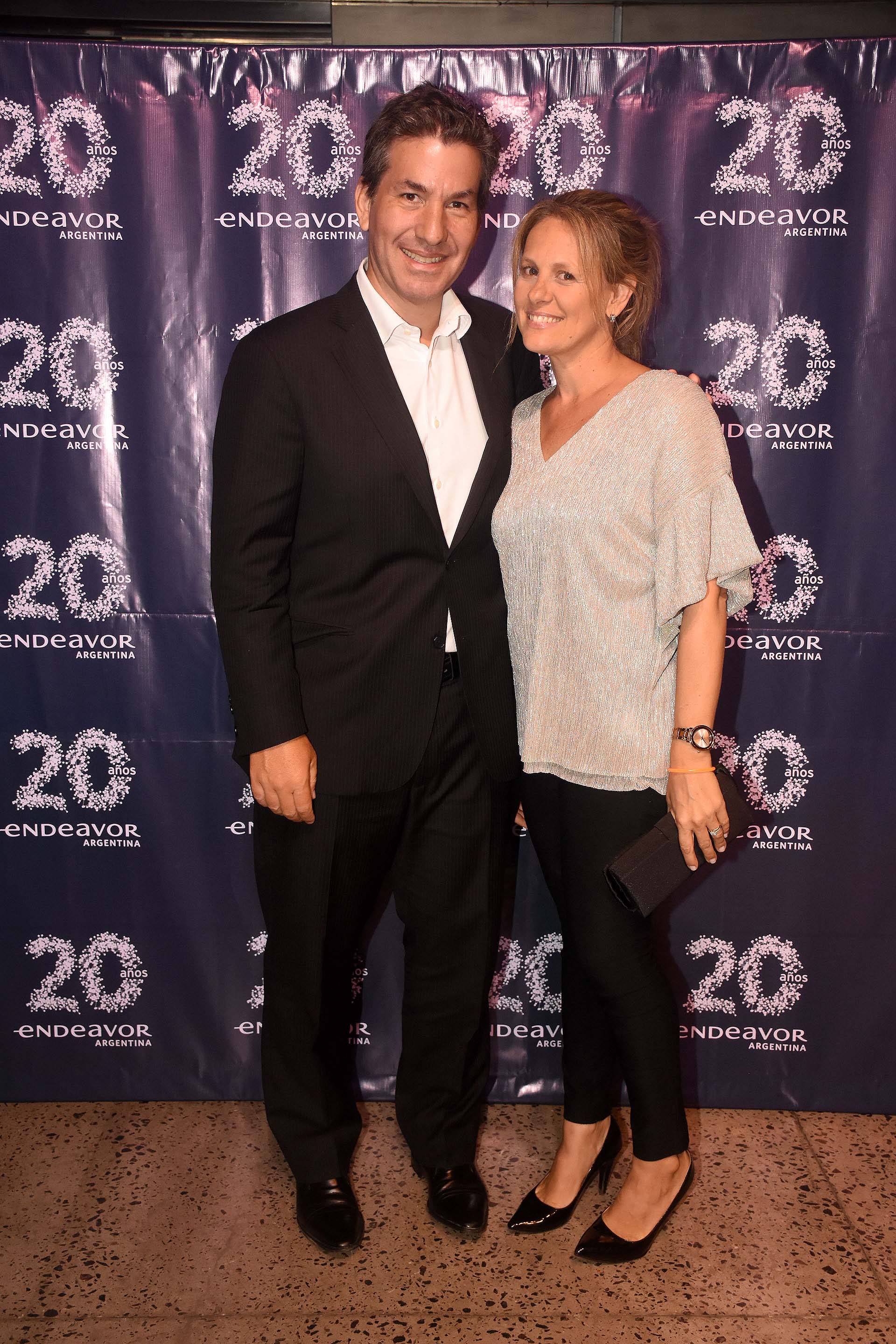 Andy Freire, ex ministro de Modernización, Innovación y Tecnología de la Ciudad de Buenos Aires y Romina, su esposa