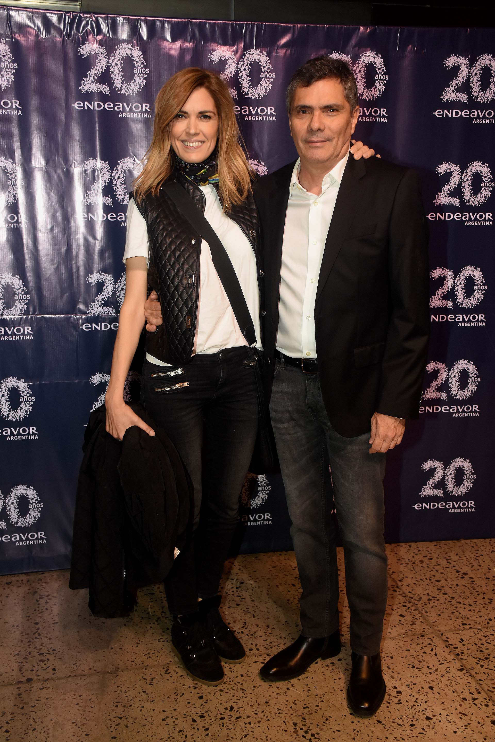 La conductora y periodista, Viviana Canosa junto a su esposo Alejandro Borensztein