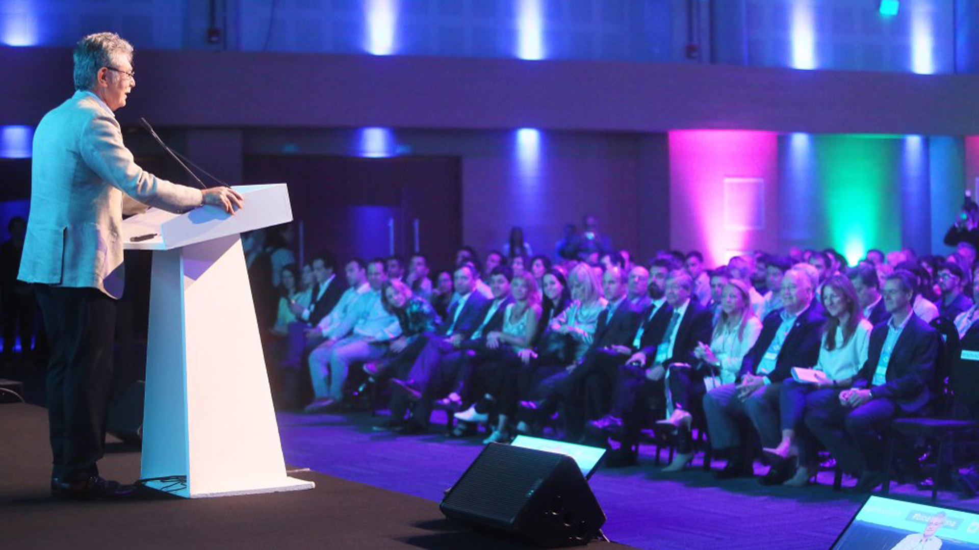 Hugo Sigman, presidente de la Cámara Argentina de Biotecnología y CEO de Grupo Insud, durante la apertura de la nueva edición de BioArgentina.