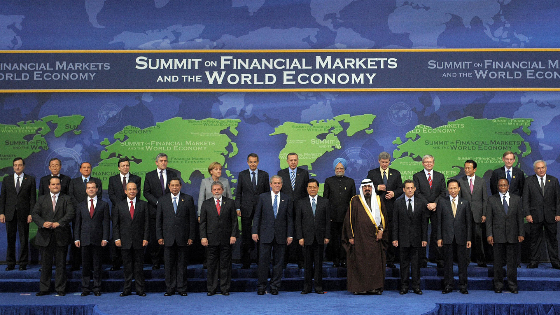 Foto de Familia del G20 de Washington, en noviembre de 2008