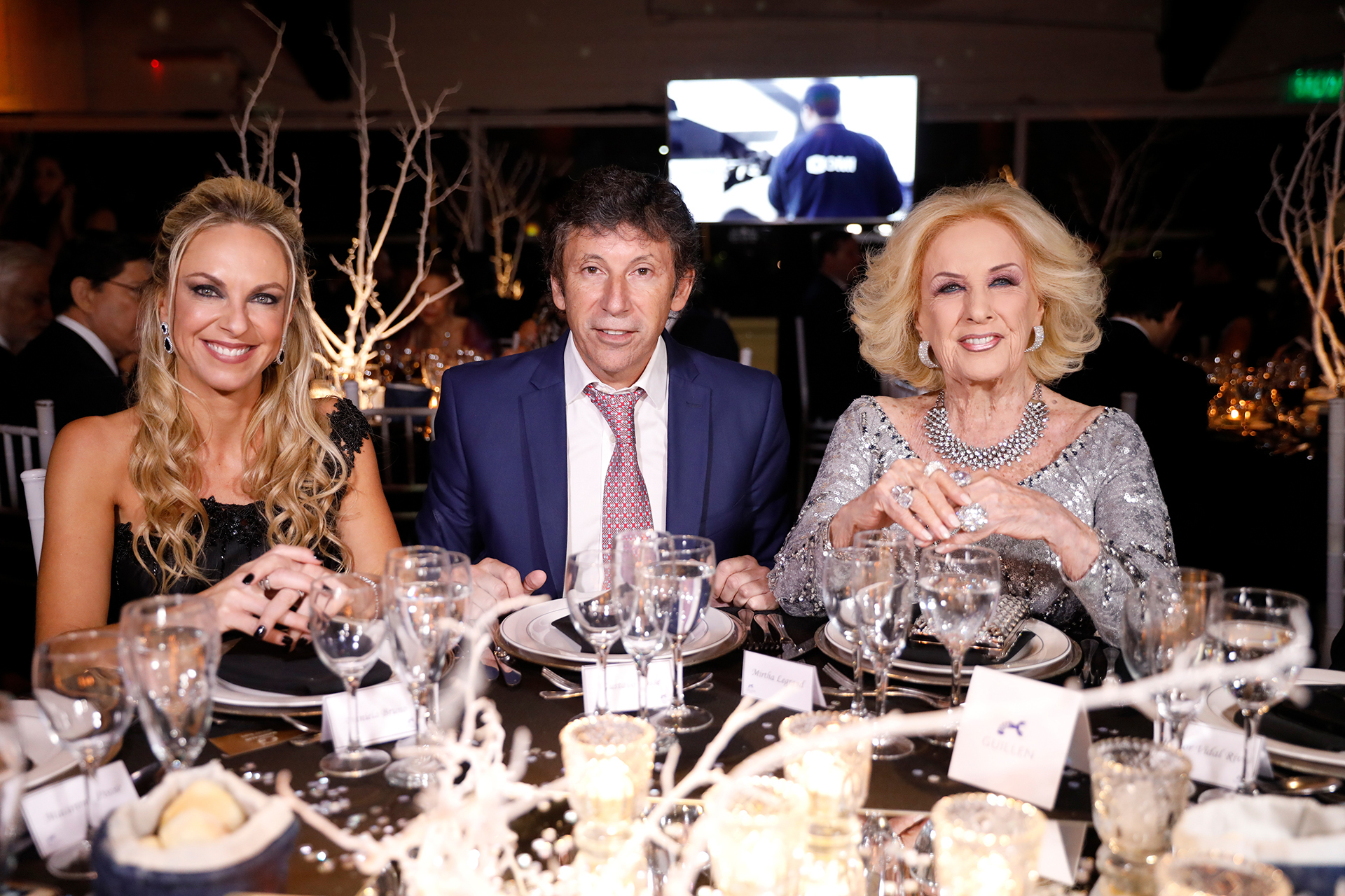 Daniela Bruno, Gustavo Posse y Mirtha Legrand
