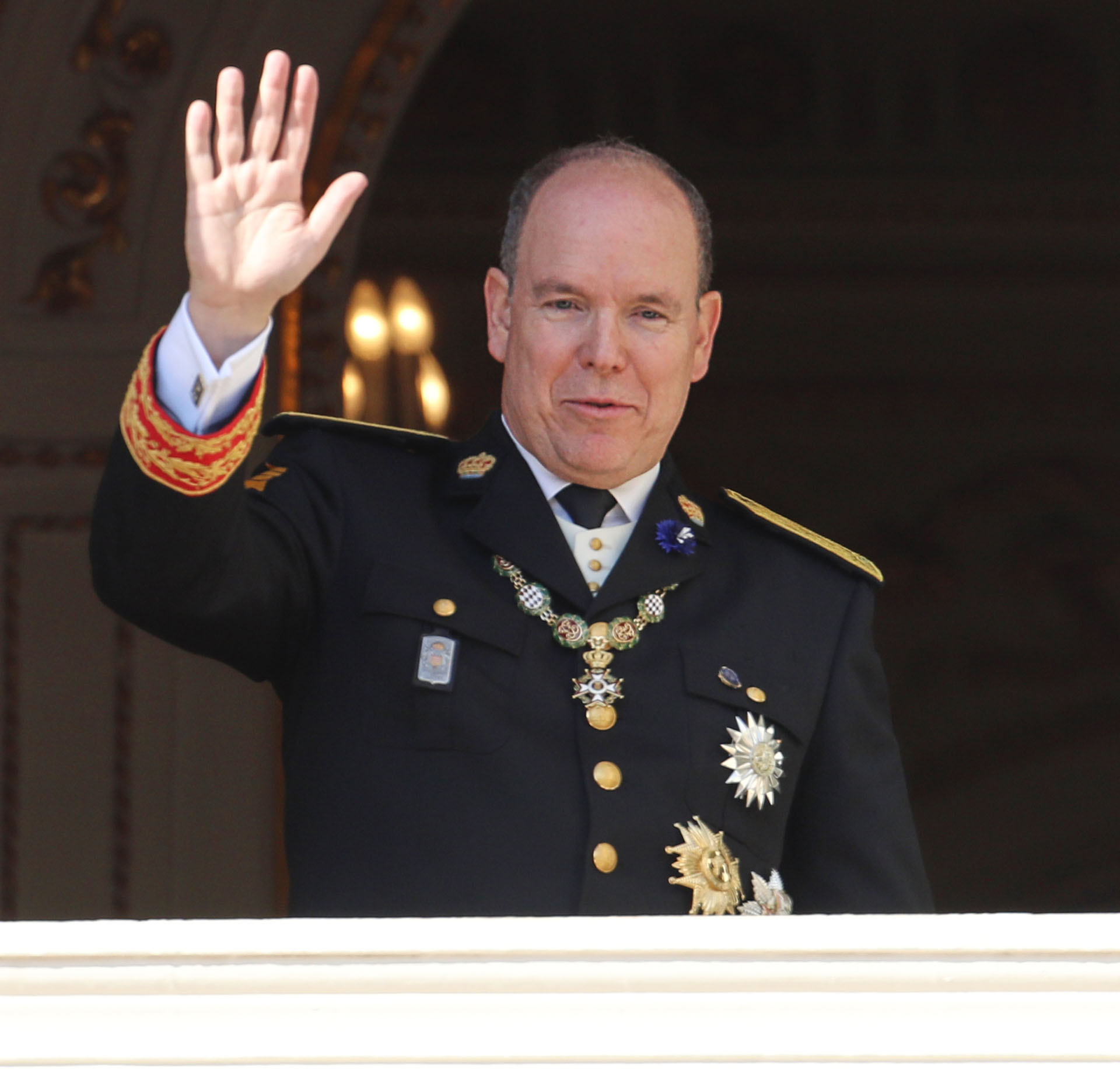 El saludo del Soberano de Mónaco