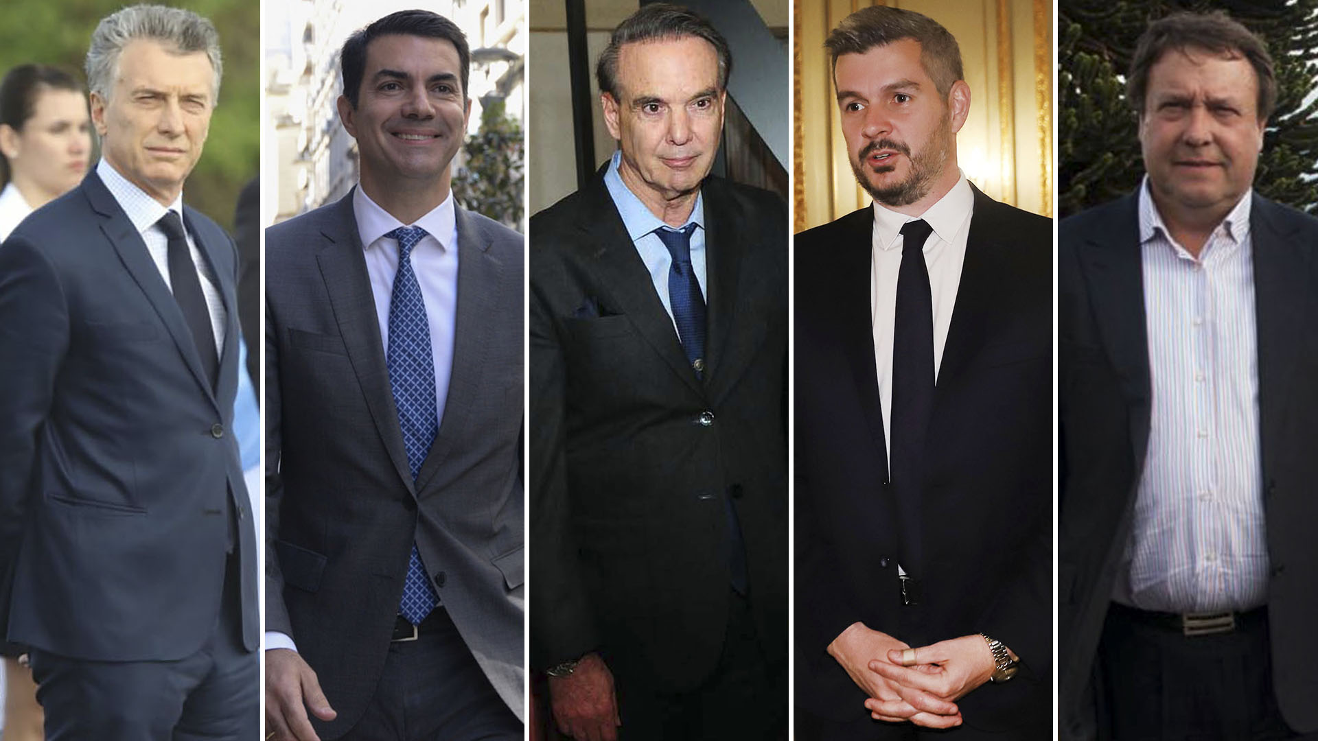 Mauricio Macri, Juan Manuel Urtubey, Miguel Ángel Pichetto, Marcos Peña y Alberto Weretilneck