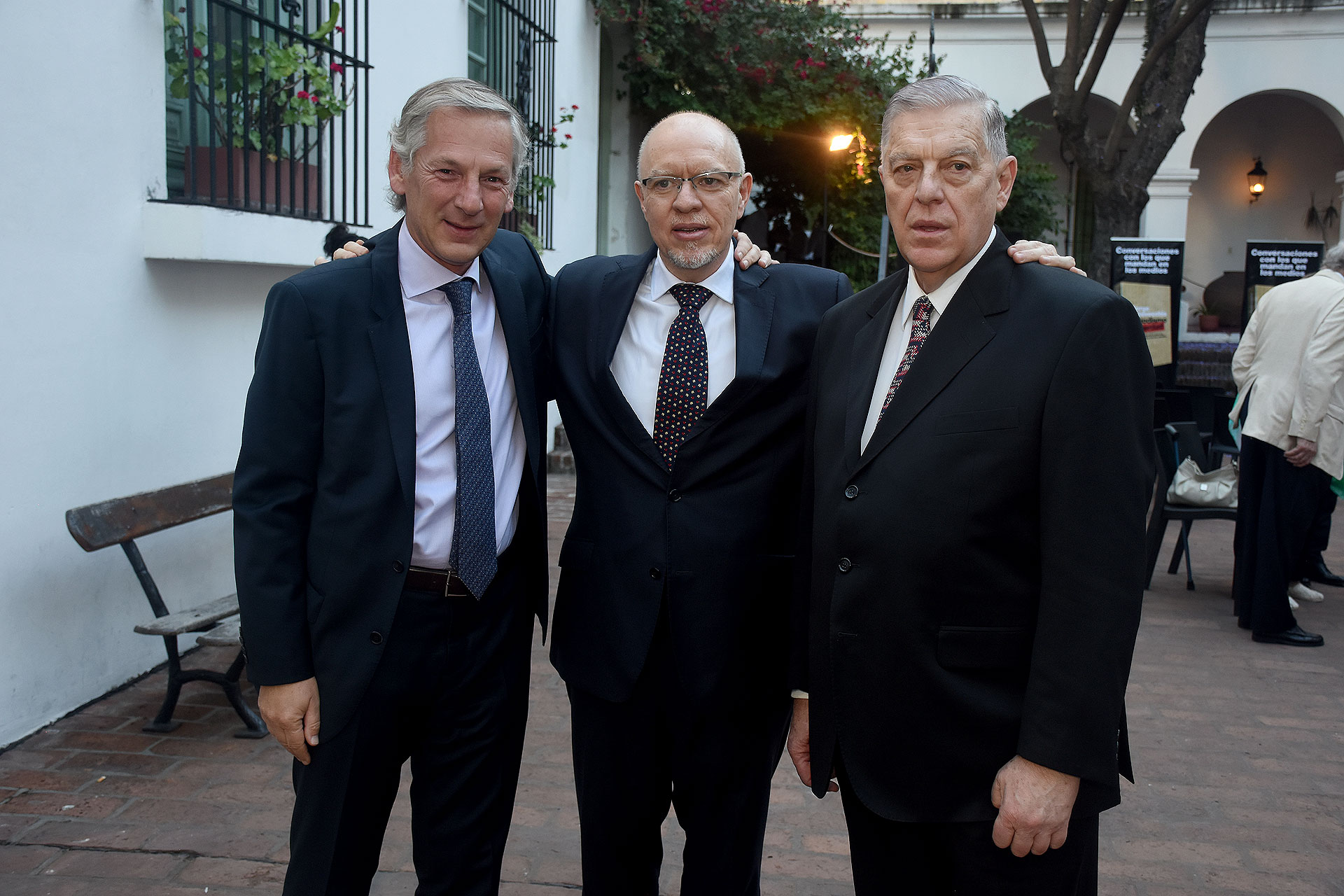 Marcelo Longobardi, Jorge Fernández Díaz y Santo Biasatti