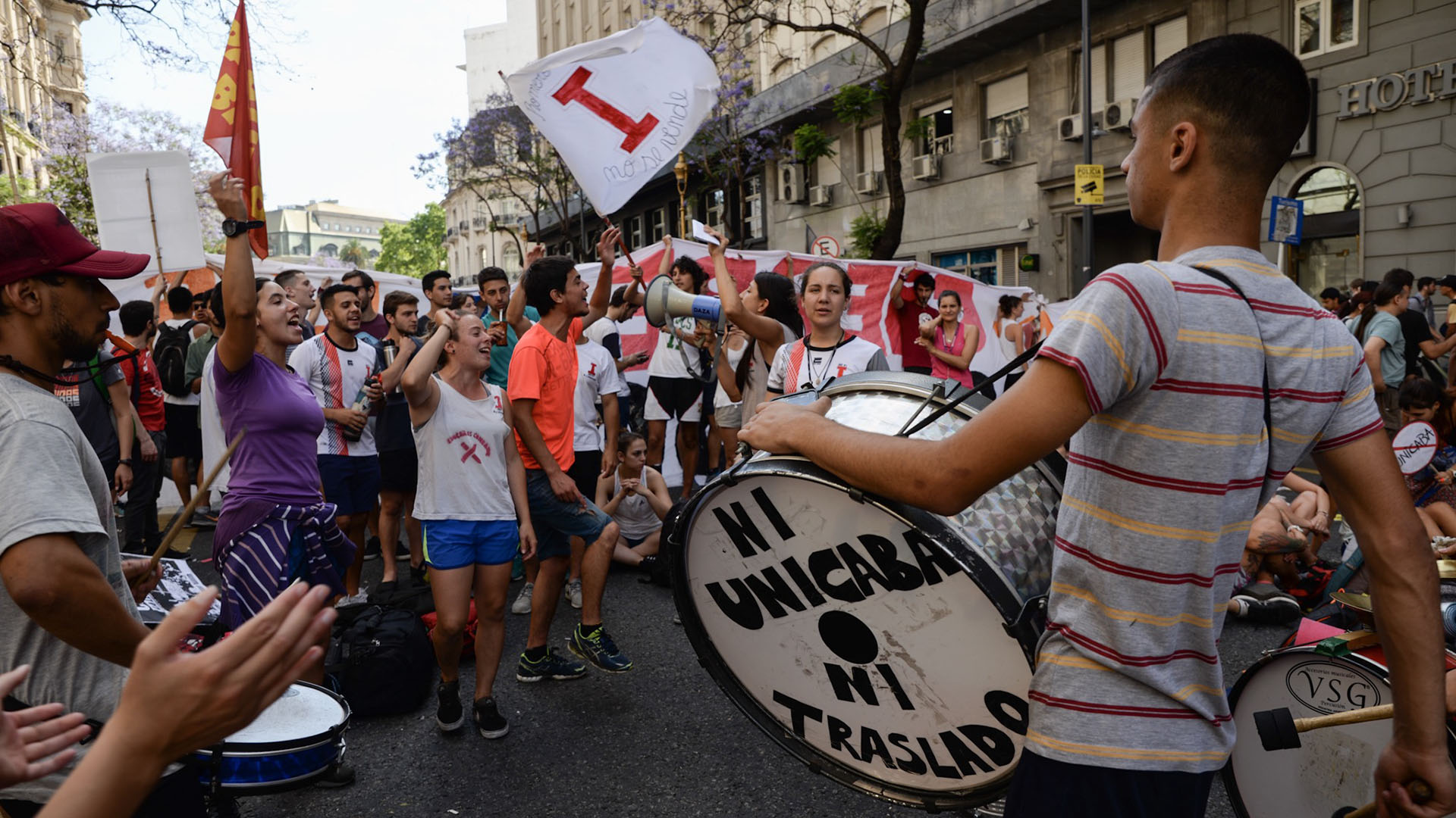 Los gremios de izquierda rechazan la UniCABA (fotos: Julieta Ferrario)