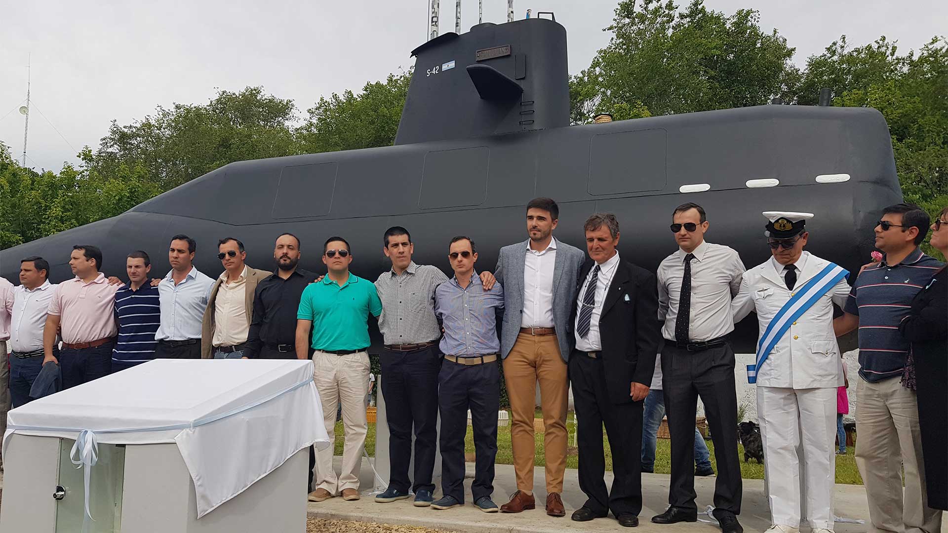 La réplica del submarino, construida con la colaboración de todos. Foto: Patricia Fernández Mainardi/DEF.