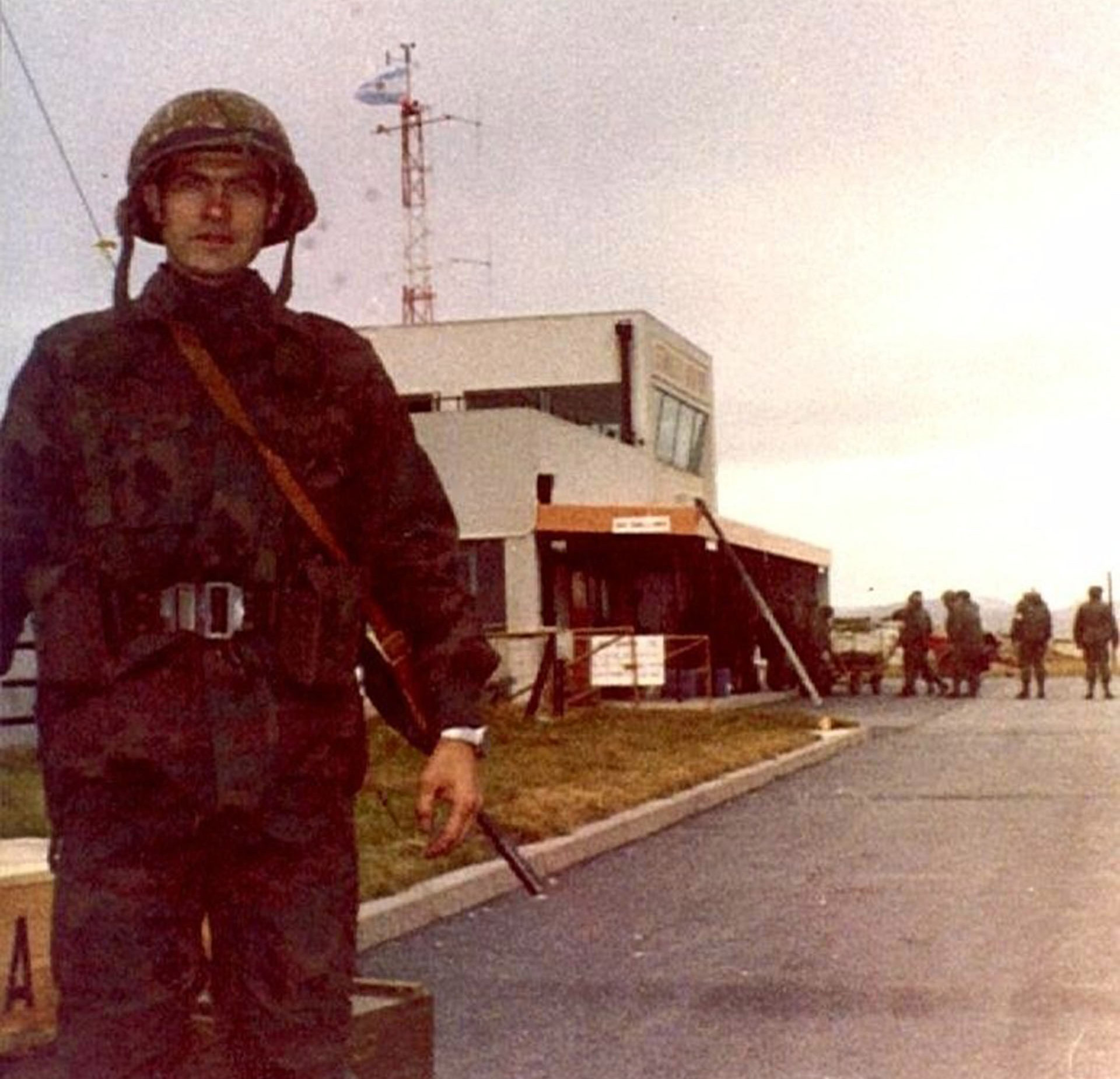 El integrante del GOE murió el 29 de mayo a las 23.30 en medio de un feroz cañoneo británico