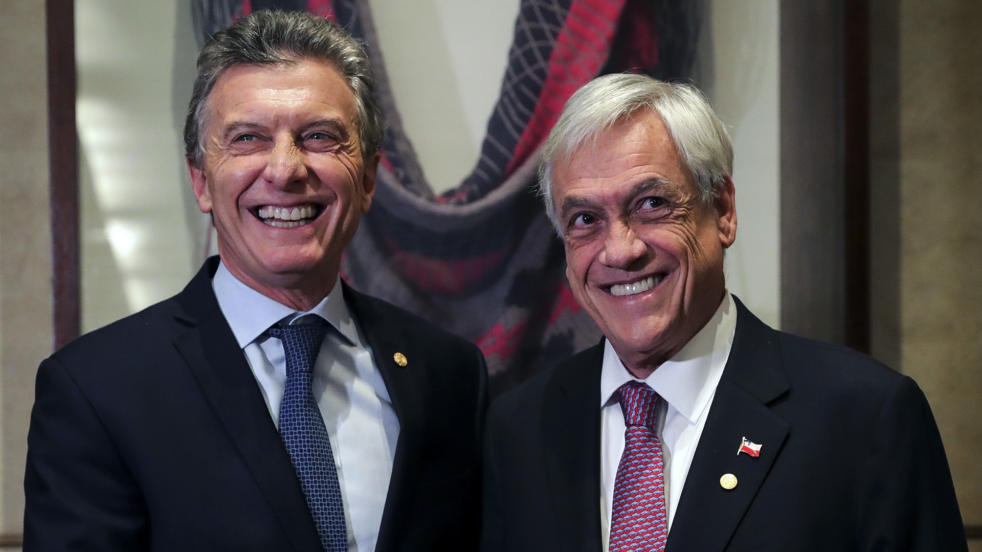 Los presidentes Sebastián Piñera y Mauricio Macri.