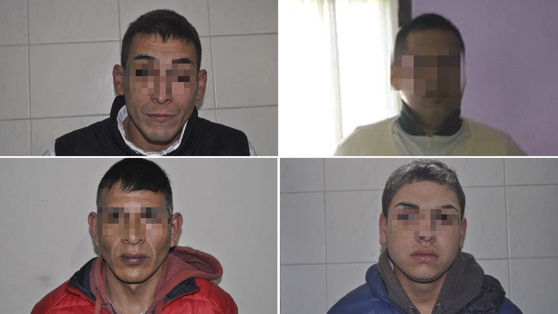Arriba de izquierda a derecha: Insaurralde y Guzzi. Abajo: Segovia y Núñez