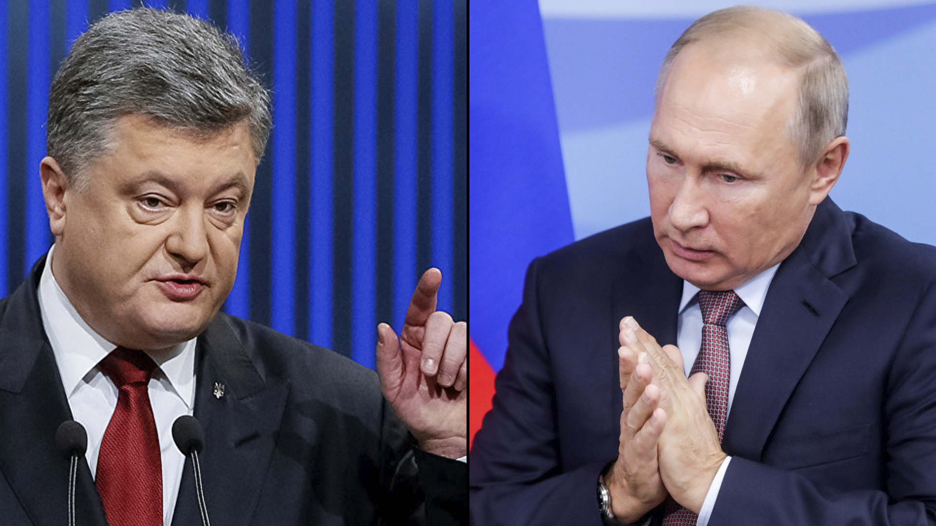 Petro Poroshenko y Vladimir Putin
