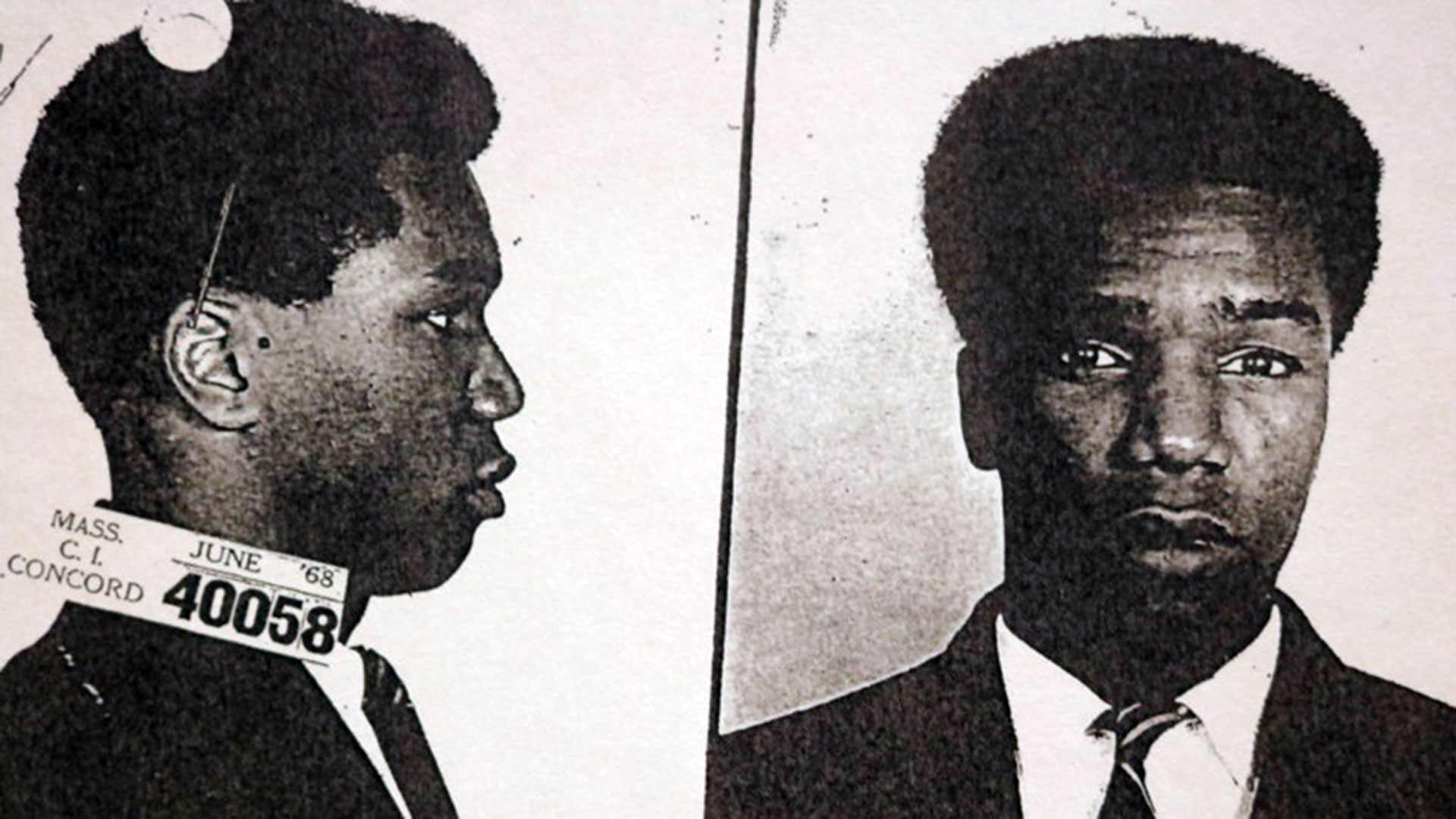 Foto policial de Michael Sumpter tomada en junio de 1968