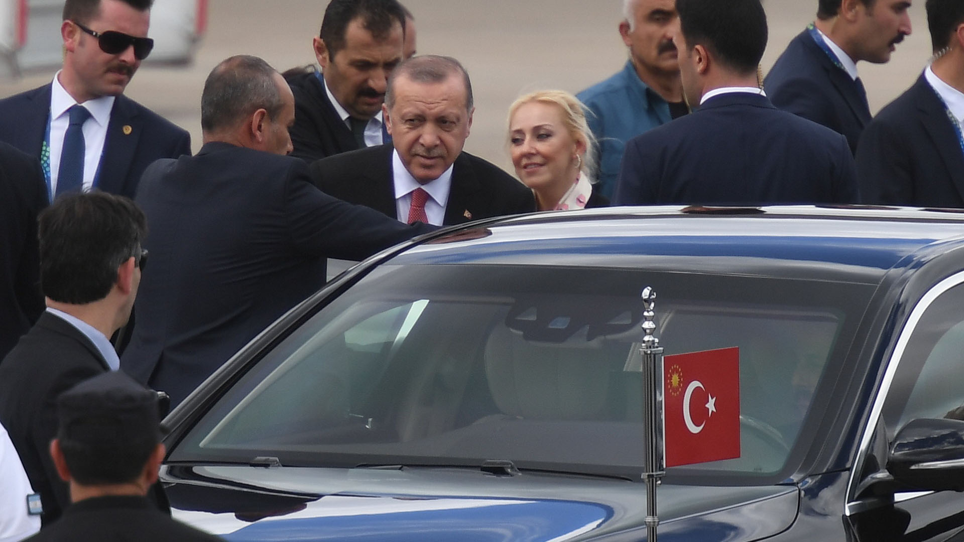 Recep Erdogan llegó a la Argentina el viernes