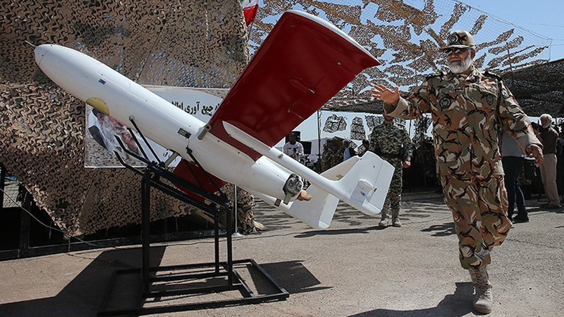 Drone iraní Mohajer-2 Foto: Tasnim Agency News Wikimedia CC BY 4.0 (Tasnim Agency News Wikimedia CC BY 4.0)