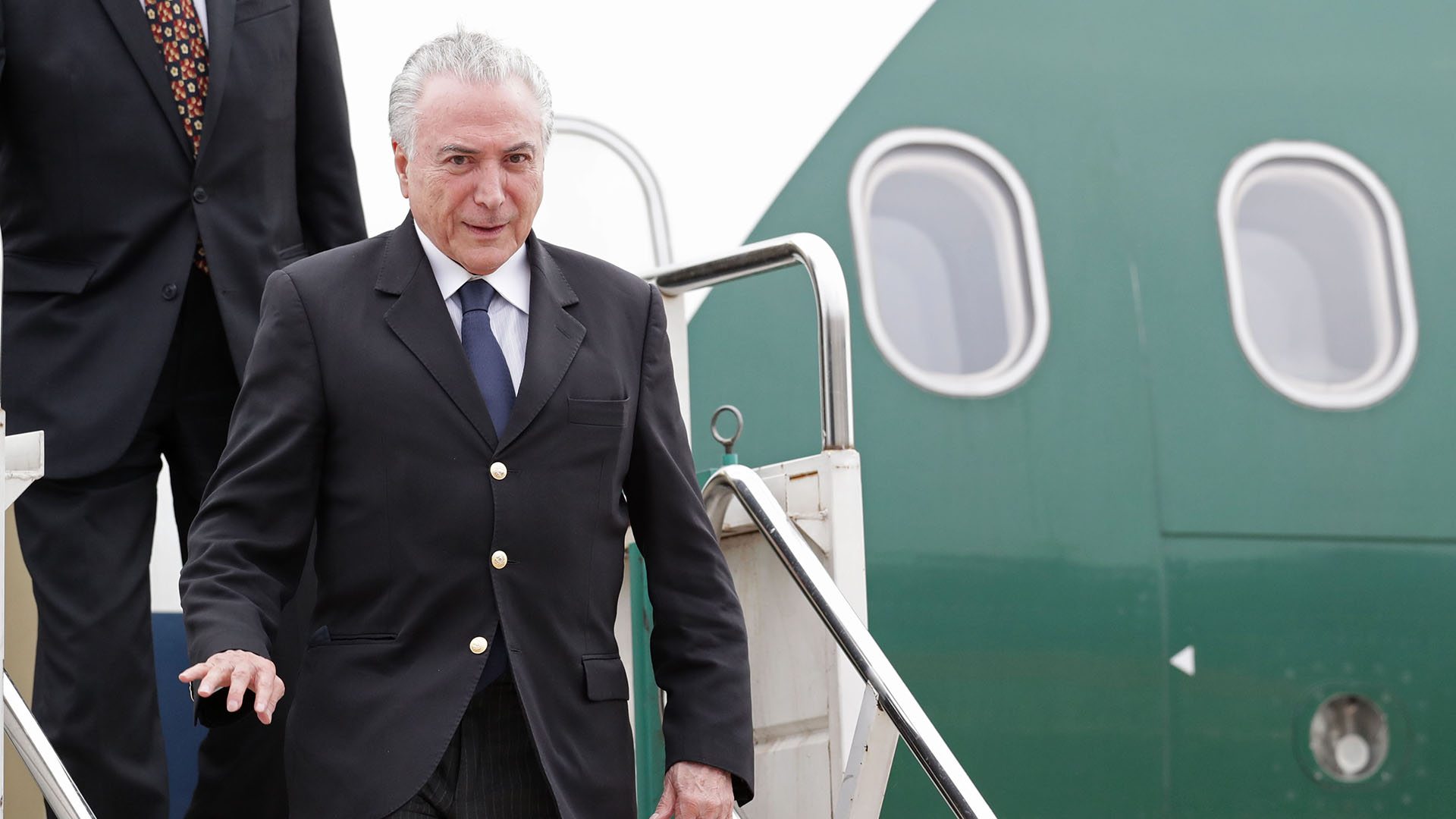 El saliente presidente de Brasil Michel Temer