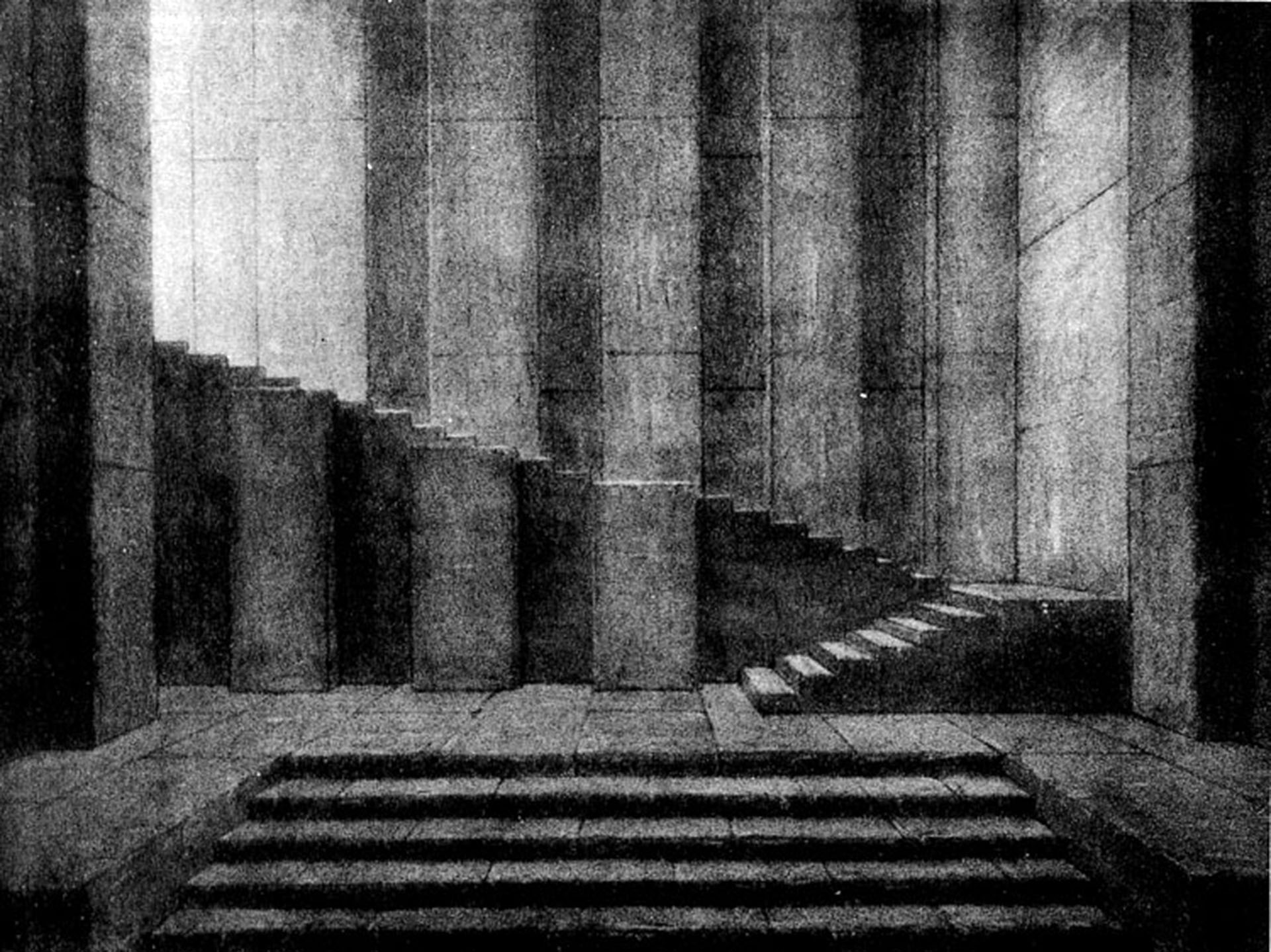 Diseño de Adolphe Appia para “Orfeo y Eurídice” de Gluck, 1913