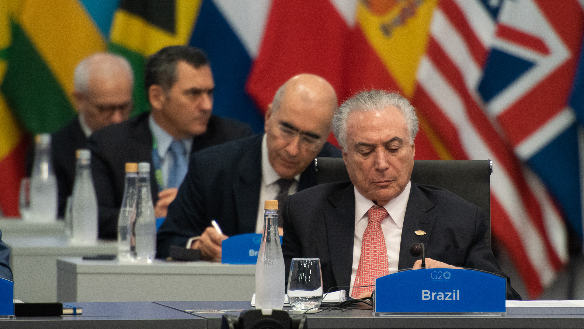 El mandatario brasileño saliente, Michel Temer