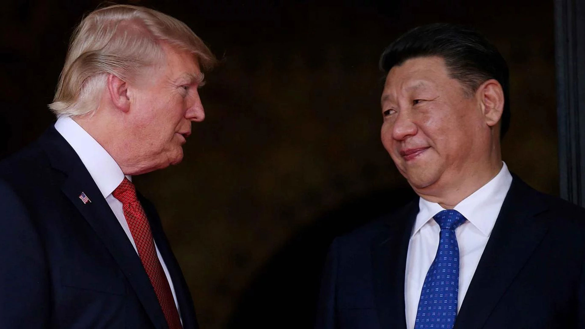 Donald Trump, presidente de Estados Unidos, y su par chino Xi Jinping