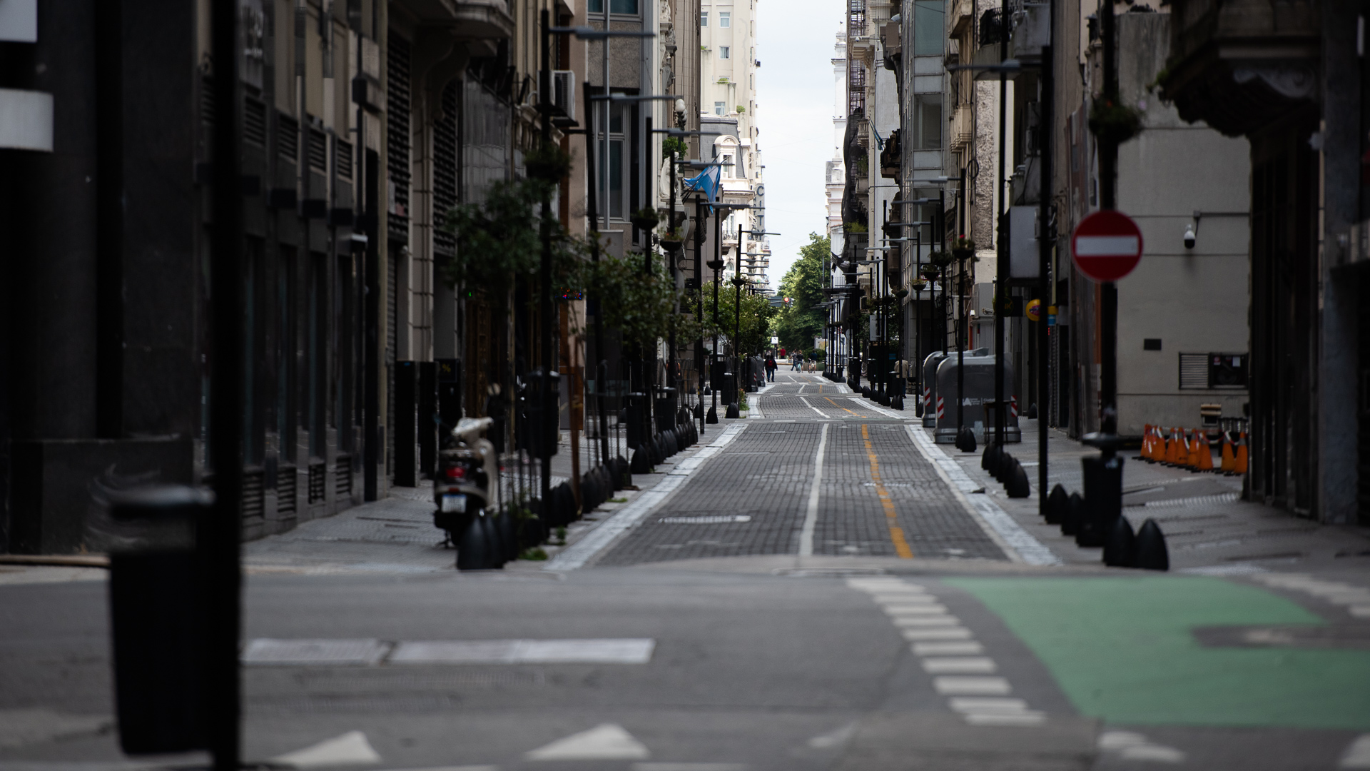 Las calles del microcentro porteño estuvieron desiertas este sábado por el operativo del G20