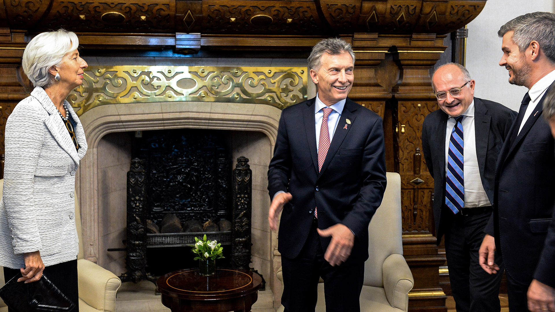 La titular del FMI Christine Lagarde fue recibida por Macri en la Casa Rosada
