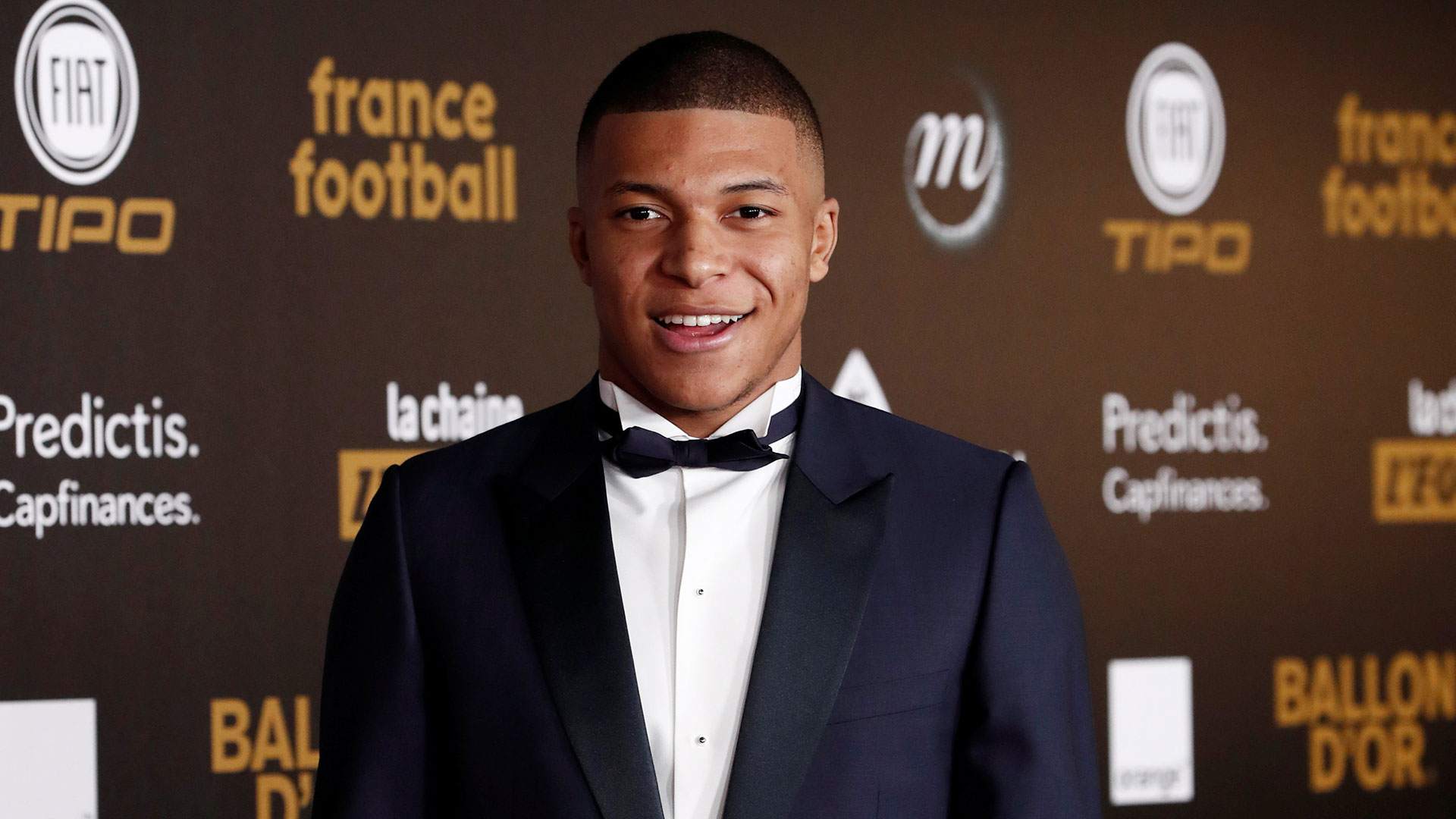 El futbolista francés Kylian Mbappé durante la Gala del Balón de Oro (Reuters)