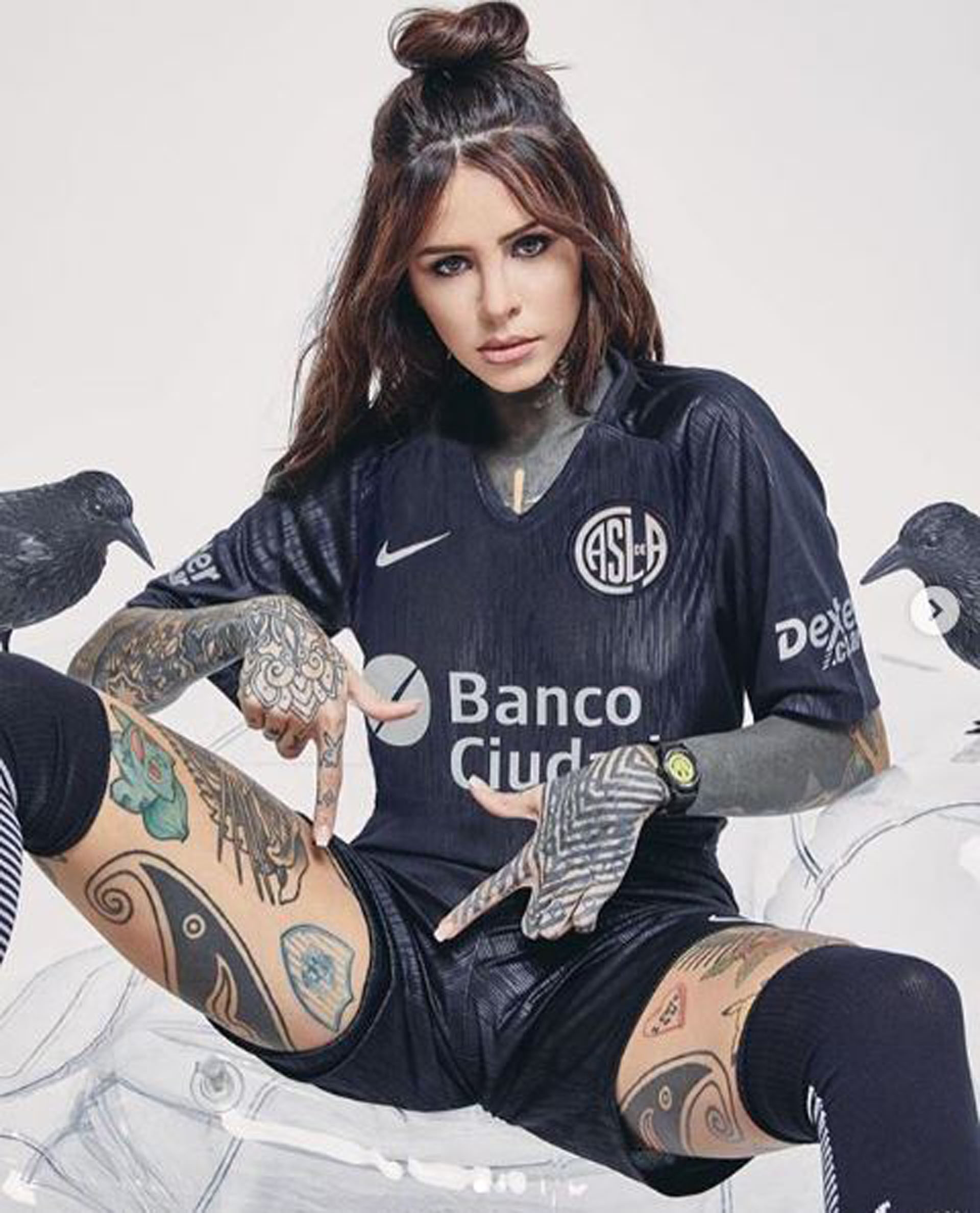 Candelaria Tinelli mostró la nueva camiseta de San Lorenzo